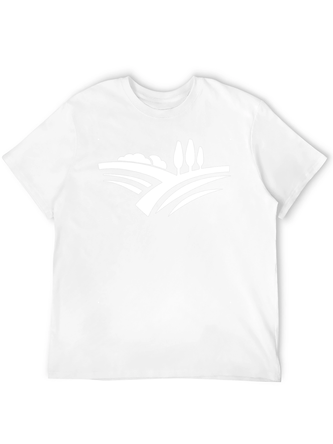 Nature Landscape Graphic Tee - Black Cotton T-Shirt
