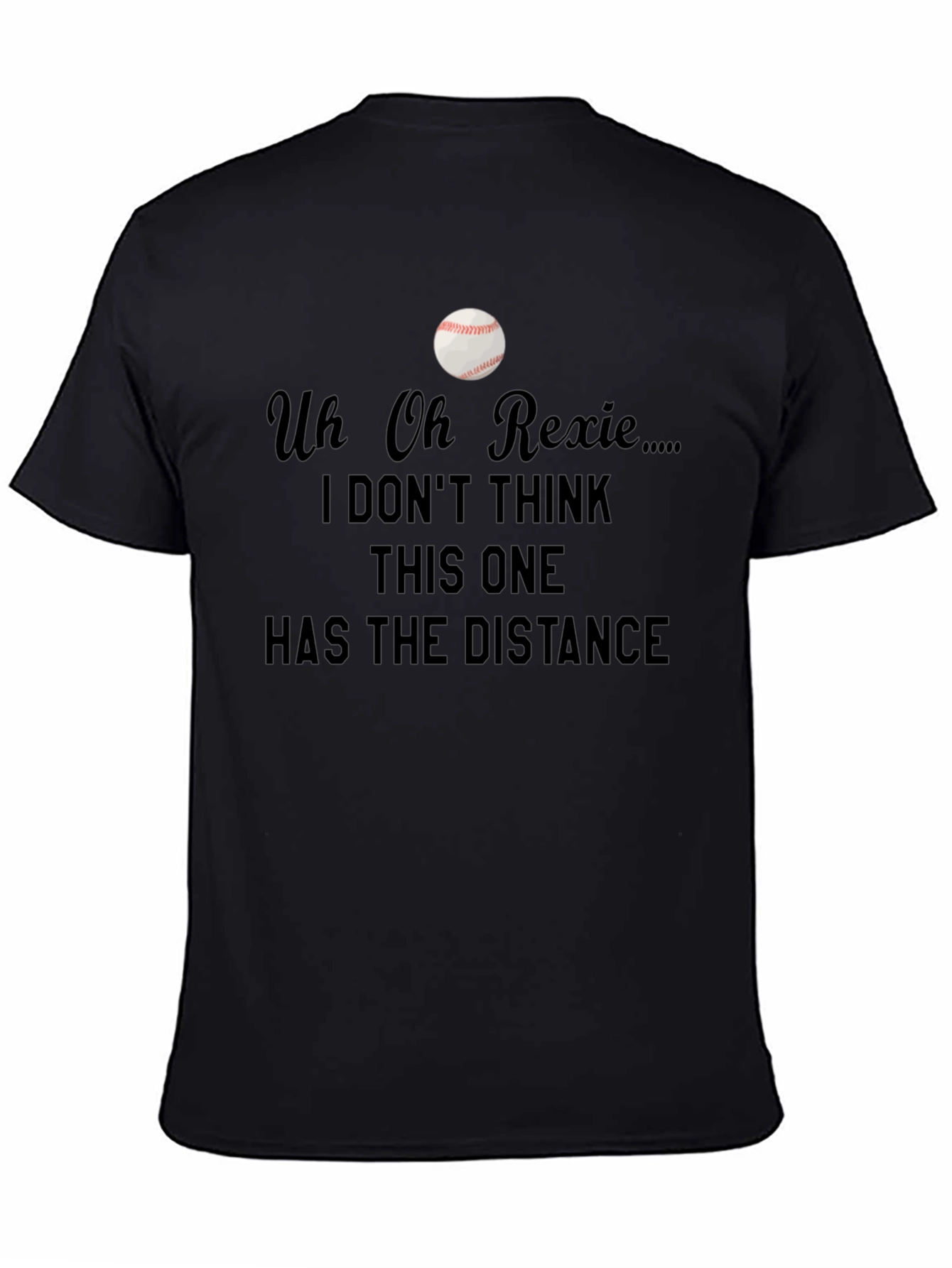 Uh Oh Rexie Baseball T-Shirt