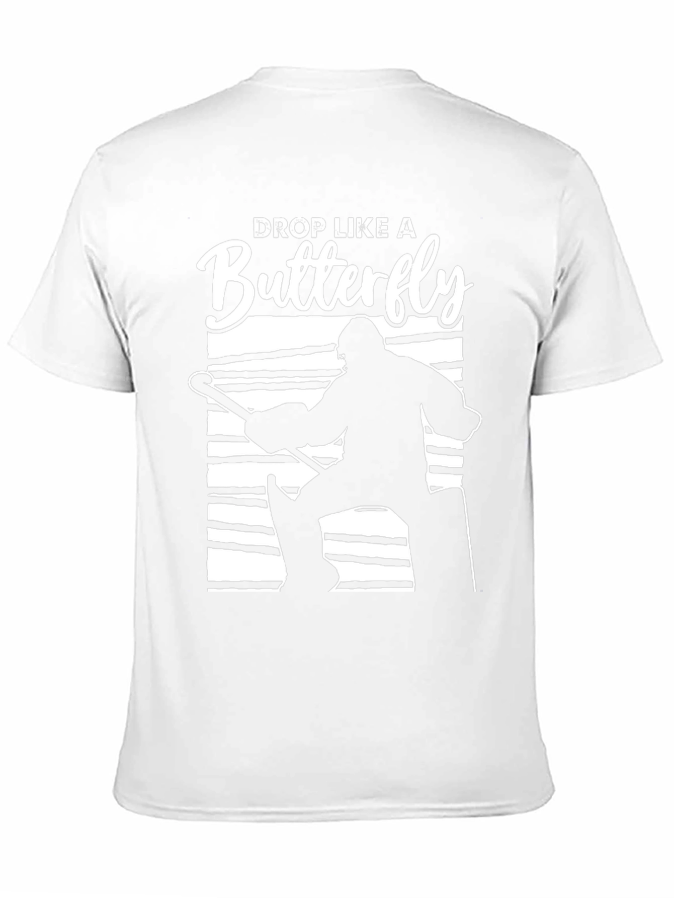 Drop Like a Butterfly Hockey Goalie Graphic T-Shirt