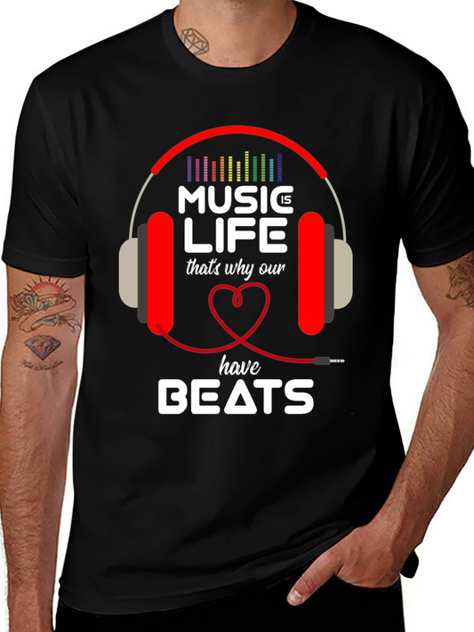 Music is Life T-Shirt - Cool Graphic Tee