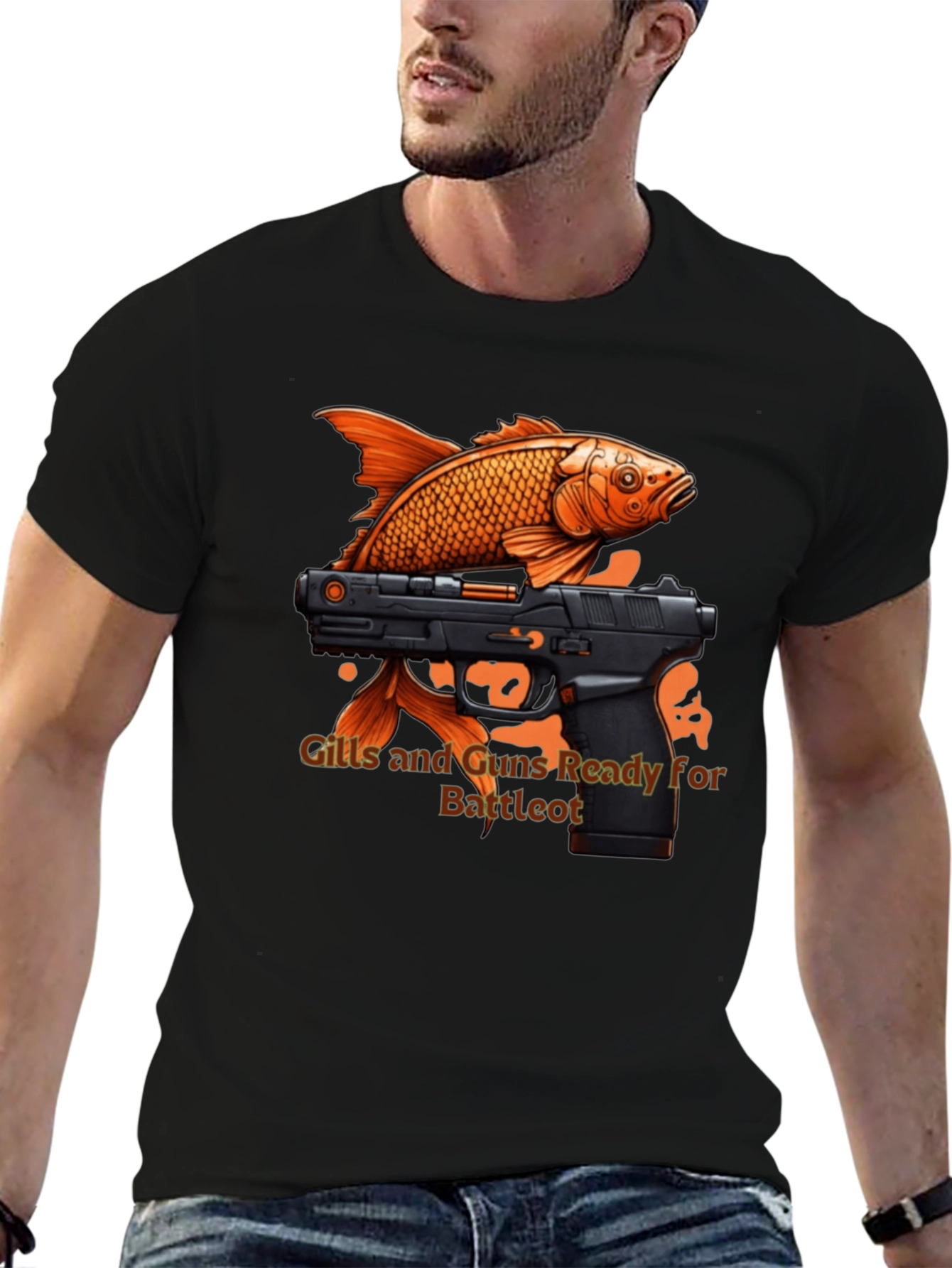 Gills and Guns Ready for Battle T-Shirt