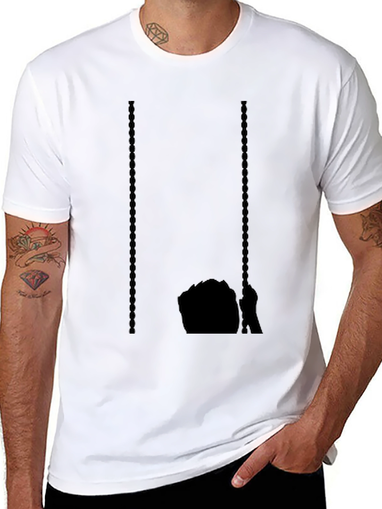 Dark Graphic Tee - Swing Silhouette