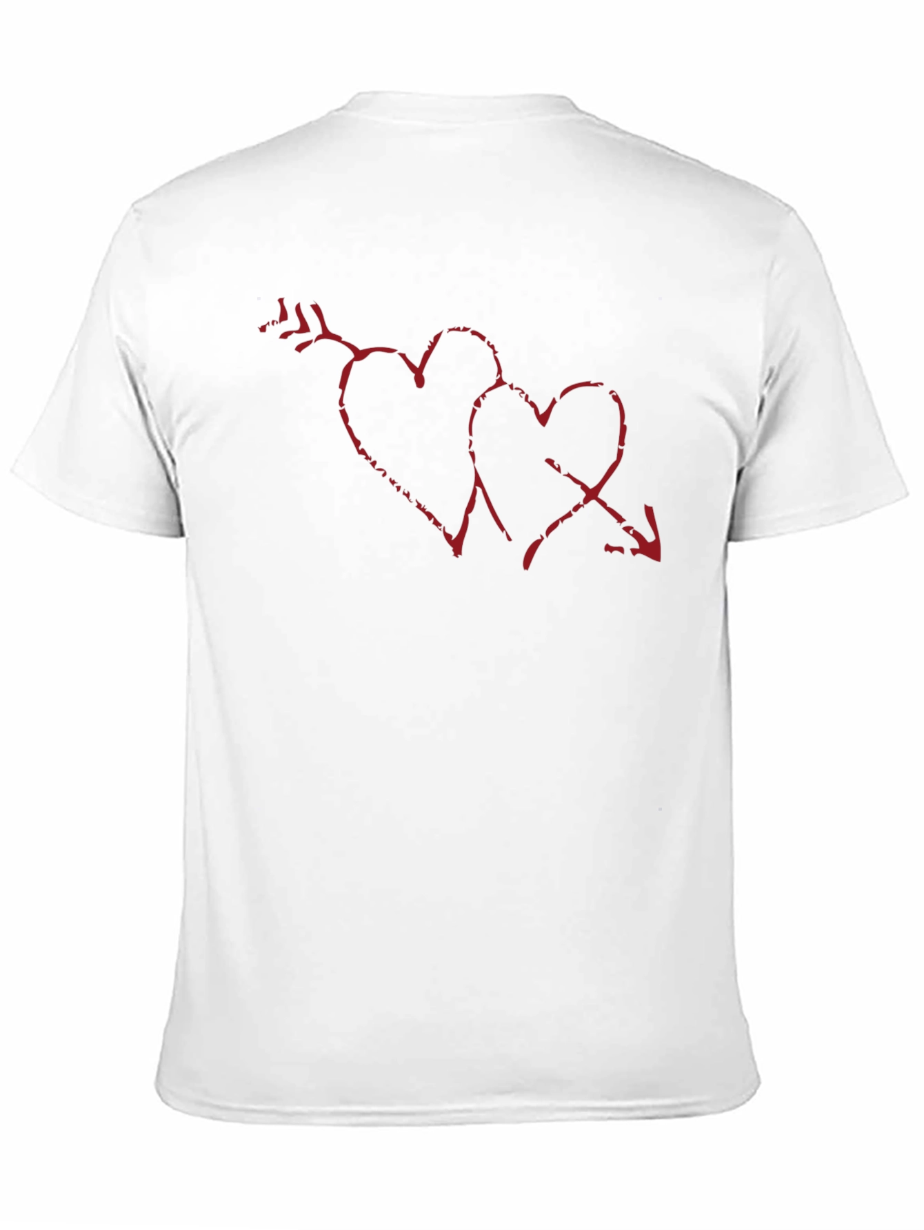 Heart Arrow Graphic Tee - Mens Black T-Shirt
