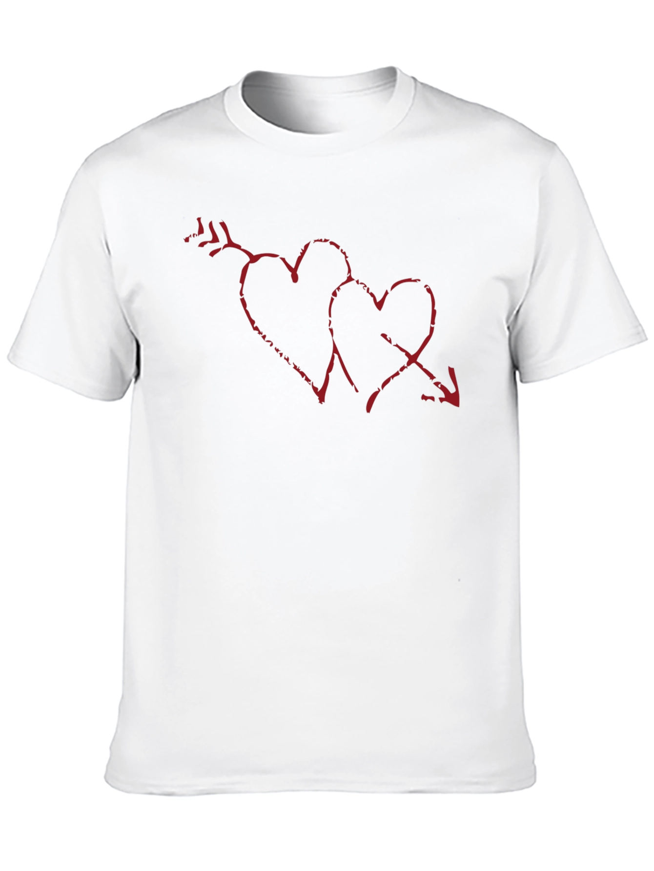 Heart Arrow Graphic Tee - Mens Black T-Shirt