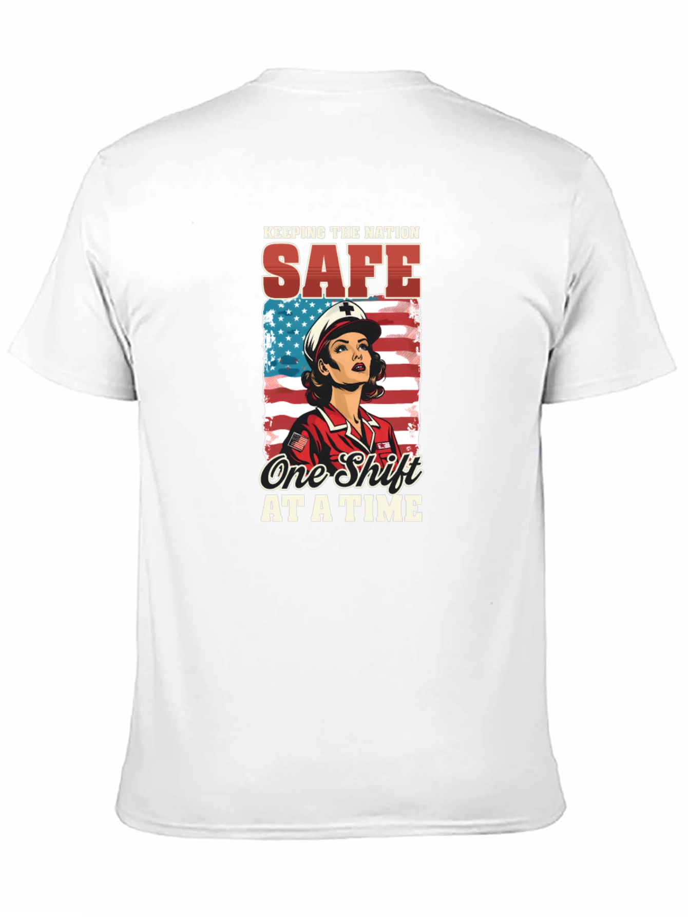 Nurse Patriotic T-Shirt: Keeping the Nation Safe