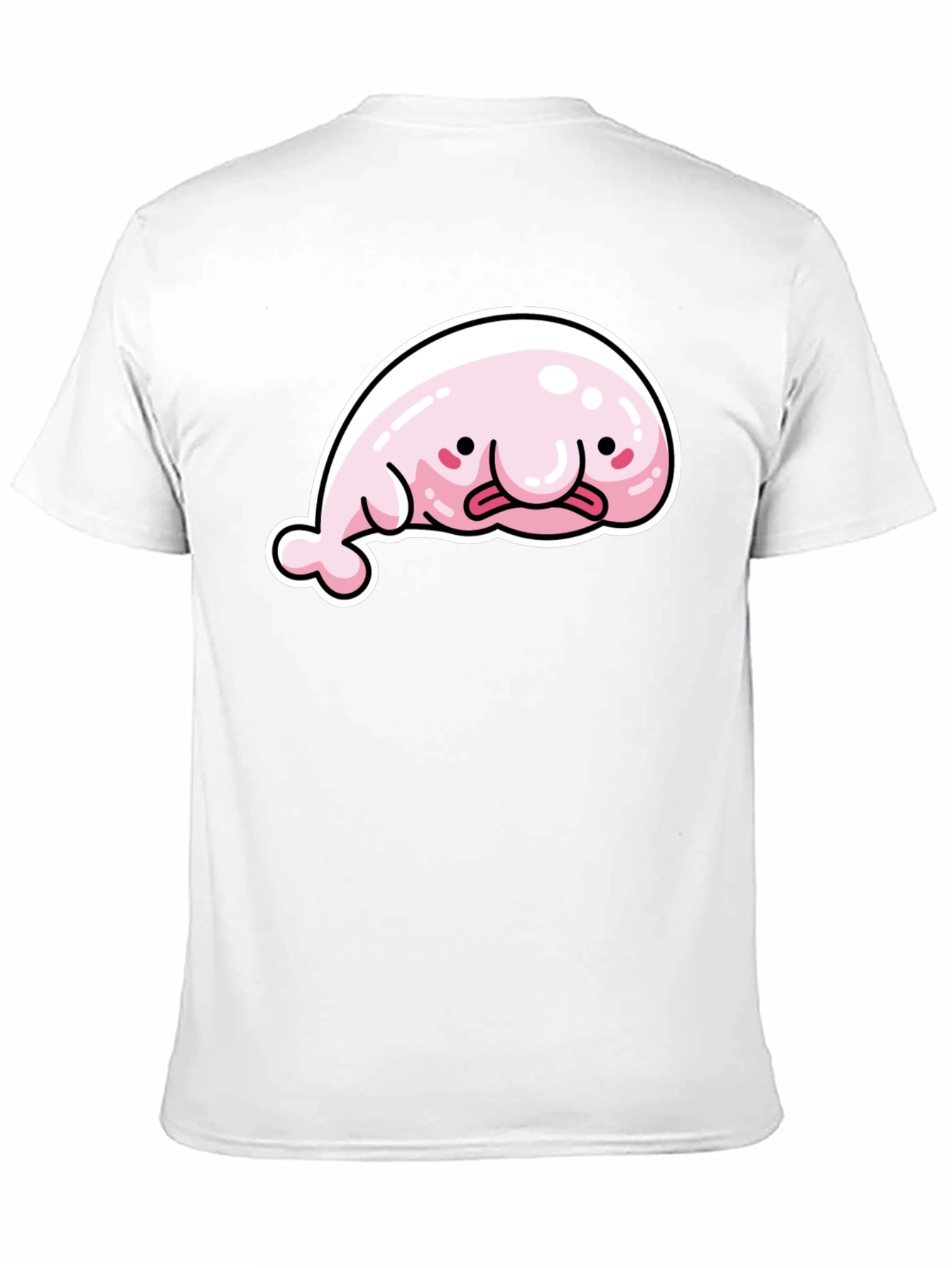 Funny Blobfish Graphic Black T-Shirt