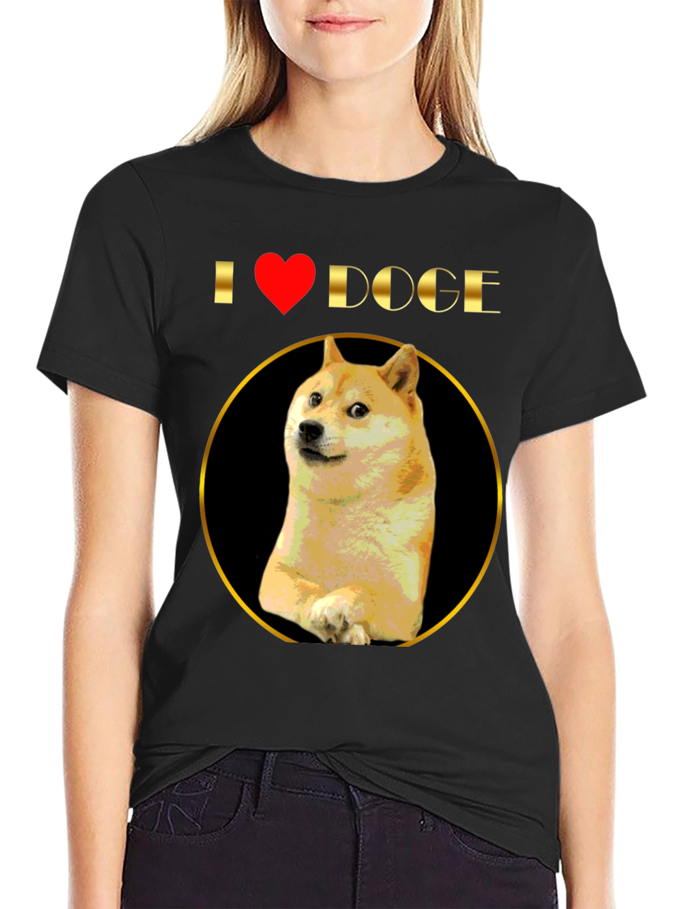 I Heart Doge T-Shirt - Shiba Inu Meme Tee