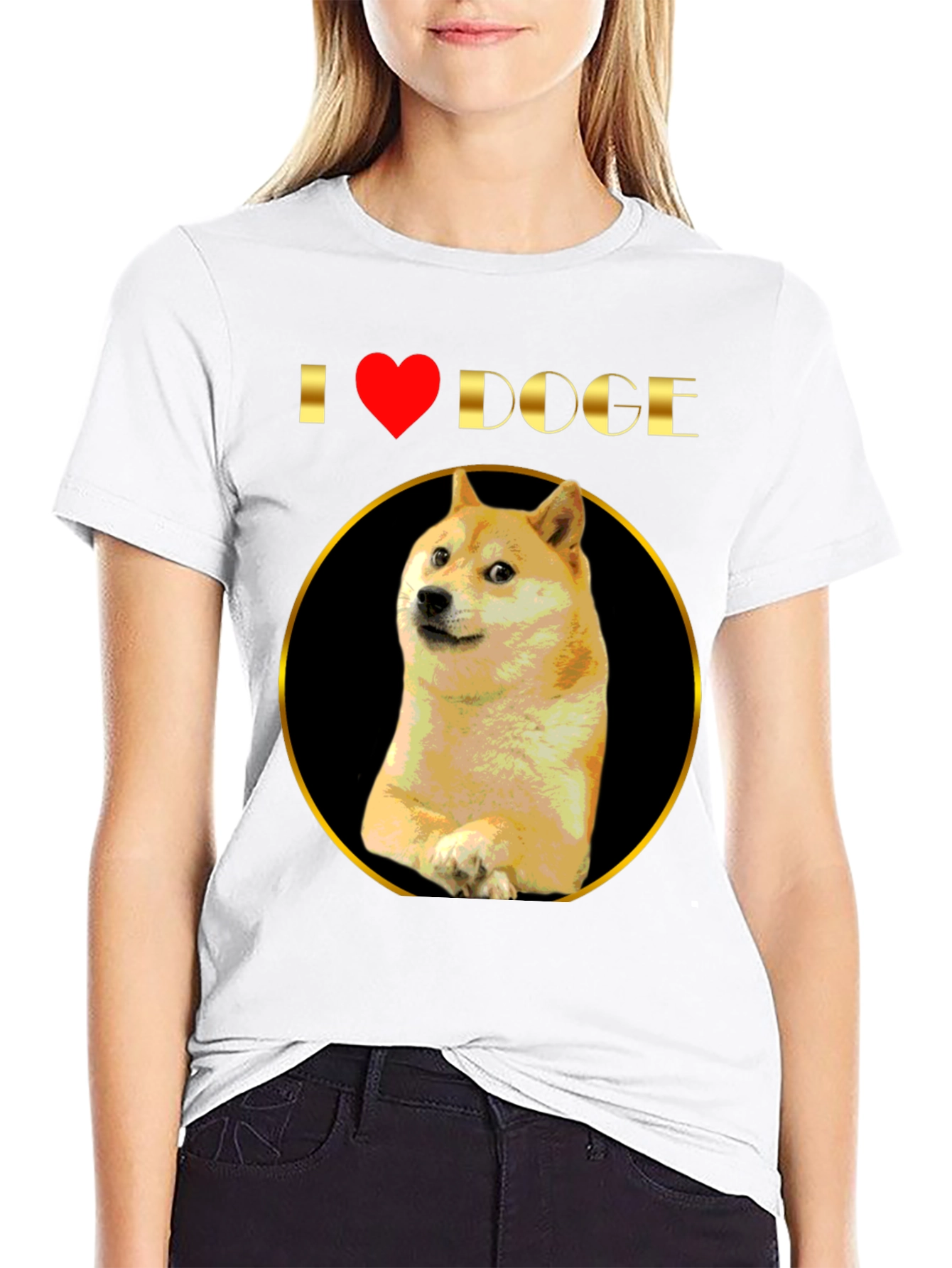 I Heart Doge T-Shirt - Shiba Inu Meme Tee
