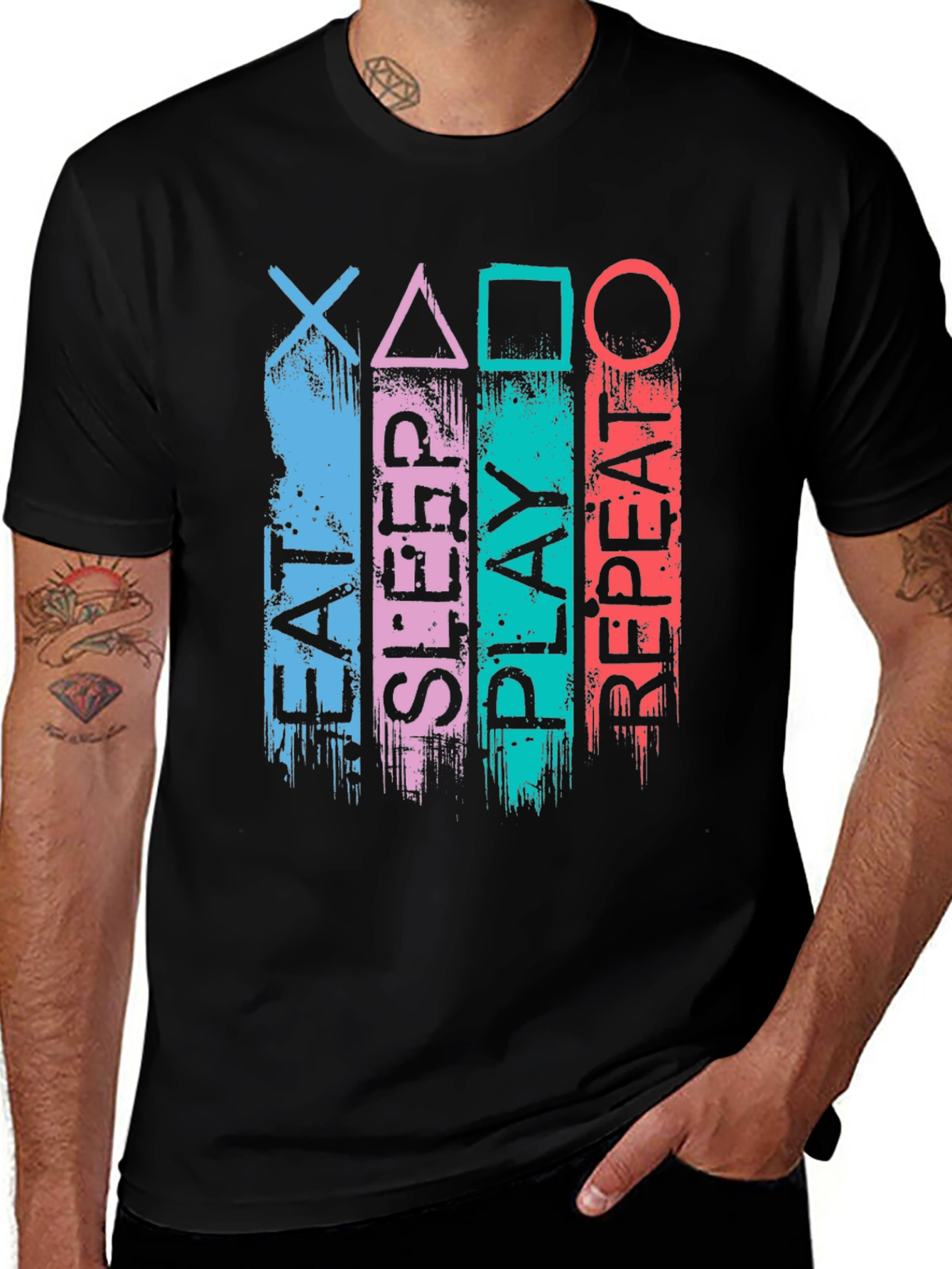 Eat Sleep Play Repeat Gamer T-Shirt