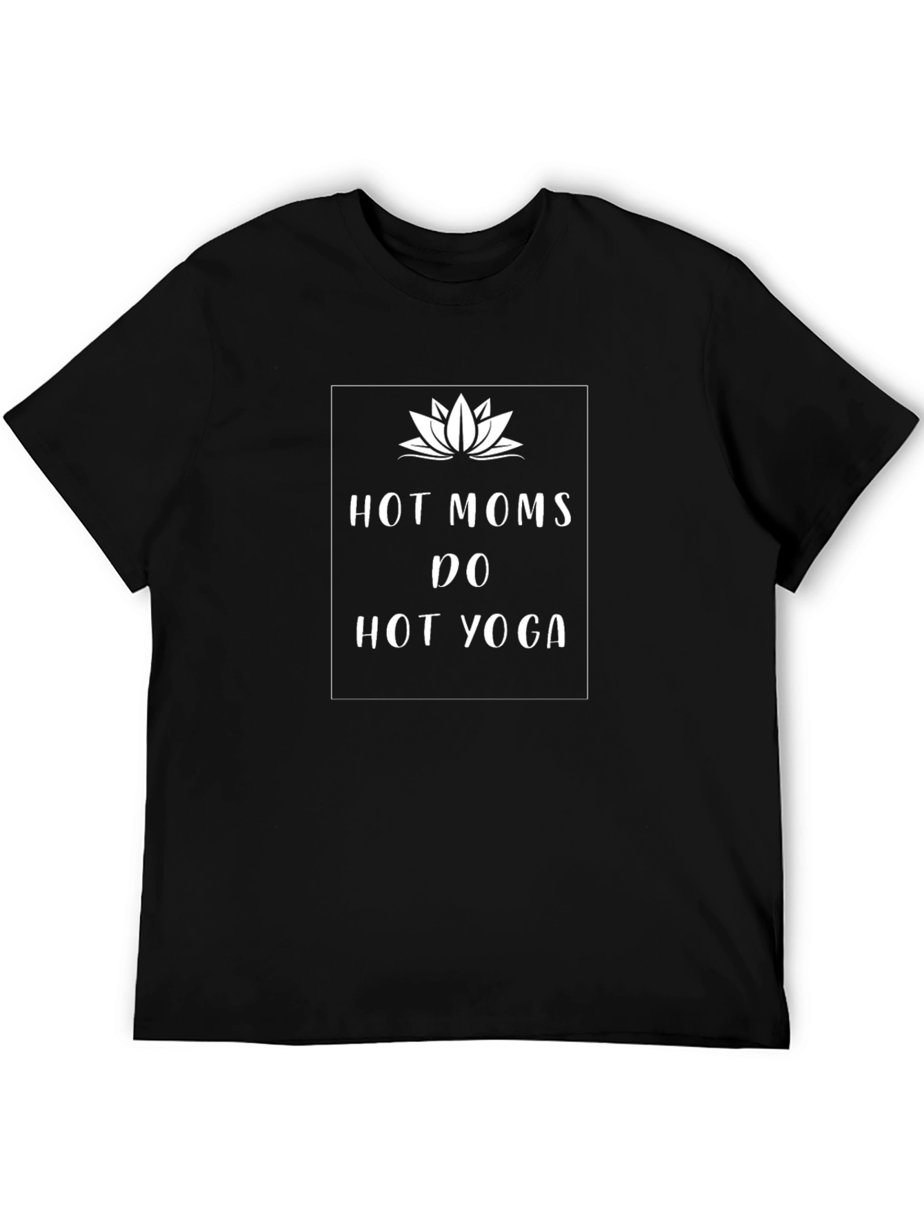 Hot Moms Do Hot Yoga Graphic Tee - Black