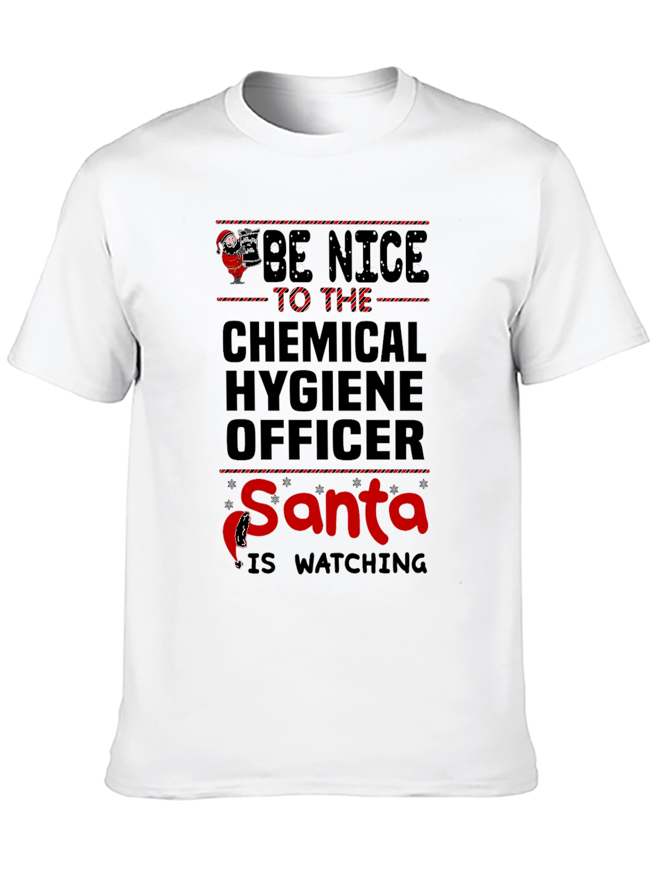 Funny Chemical Hygiene Officer Santa Christmas T-Shirt