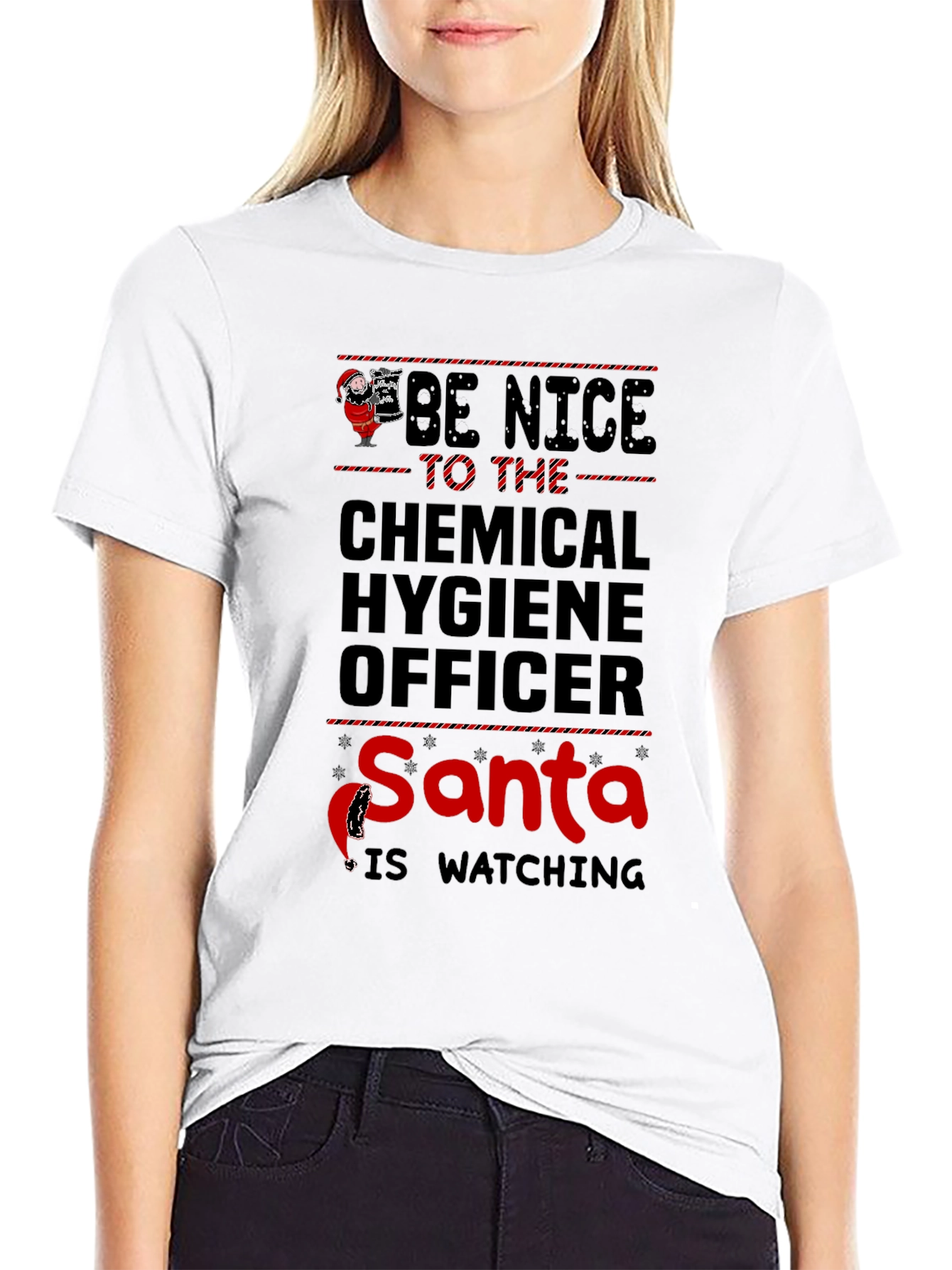 Funny Chemical Hygiene Officer Santa Christmas T-Shirt