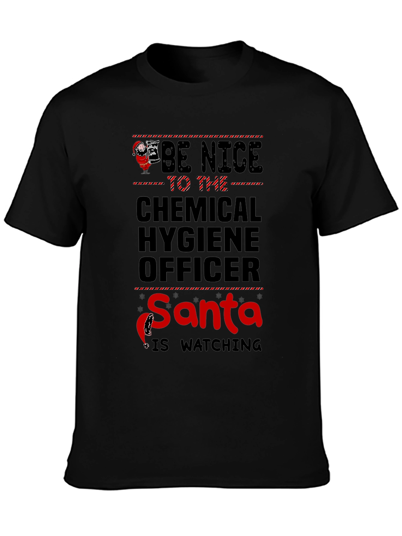 Funny Chemical Hygiene Officer Santa Christmas T-Shirt