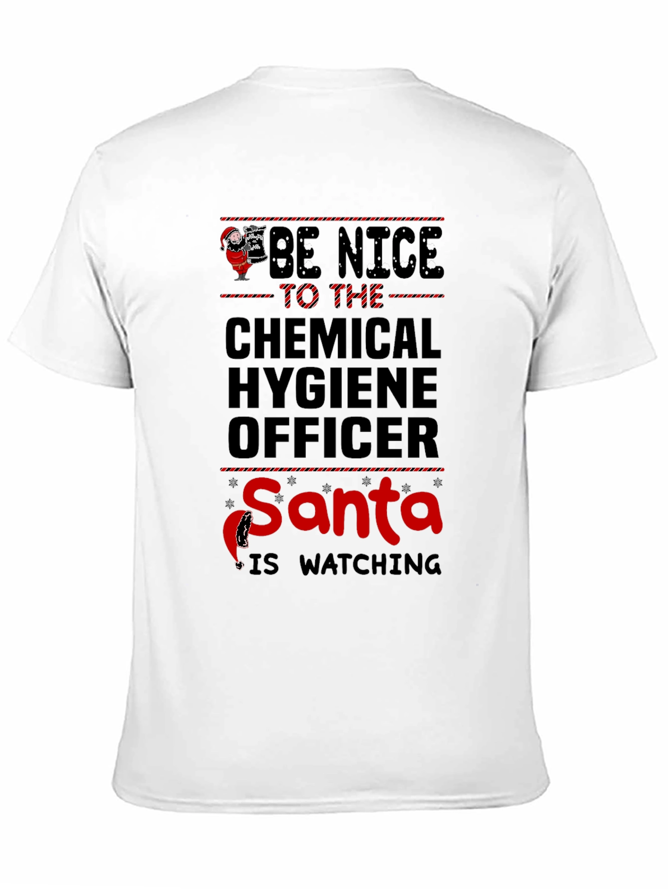 Funny Chemical Hygiene Officer Santa Christmas T-Shirt