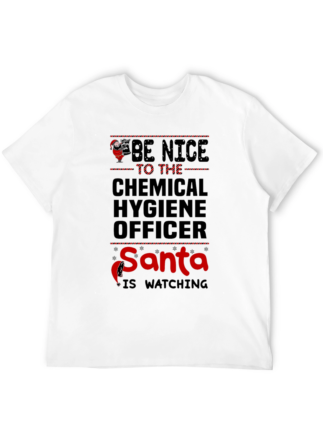 Funny Chemical Hygiene Officer Santa Christmas T-Shirt