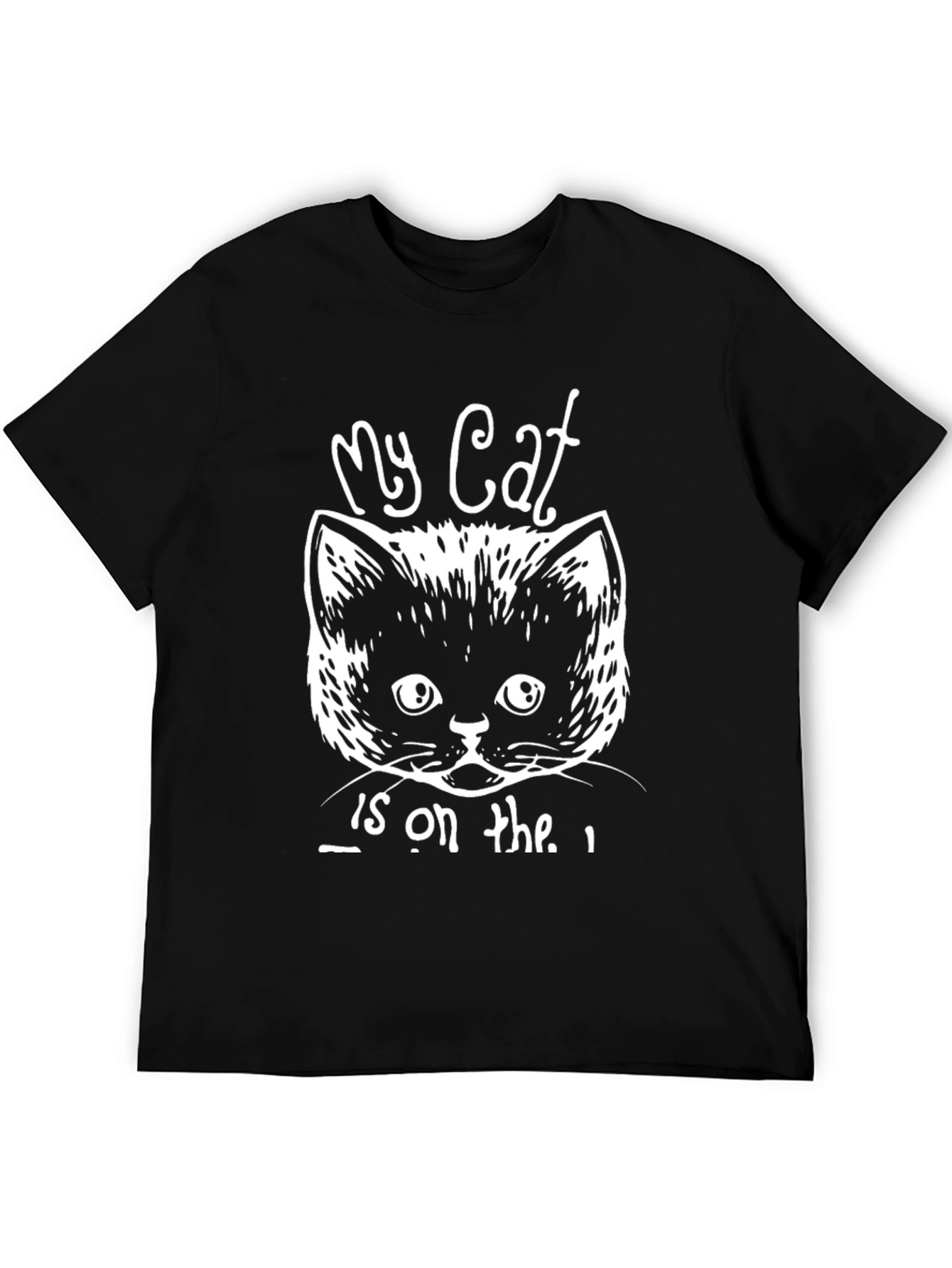 My Cat T-Shirt - Unisex Black Cotton Blend Tee