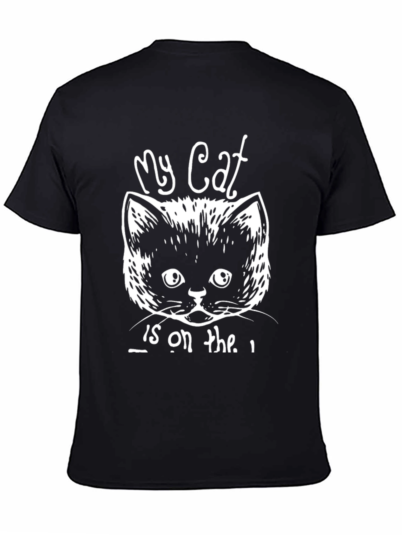 My Cat T-Shirt - Unisex Black Cotton Blend Tee