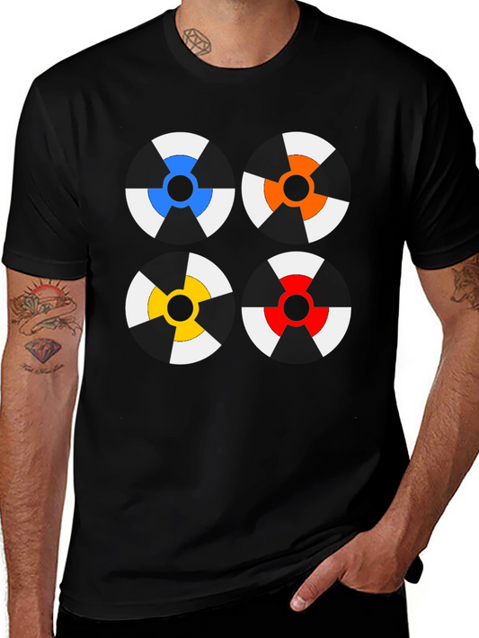 Colorful Radiation Symbol Graphic Tee