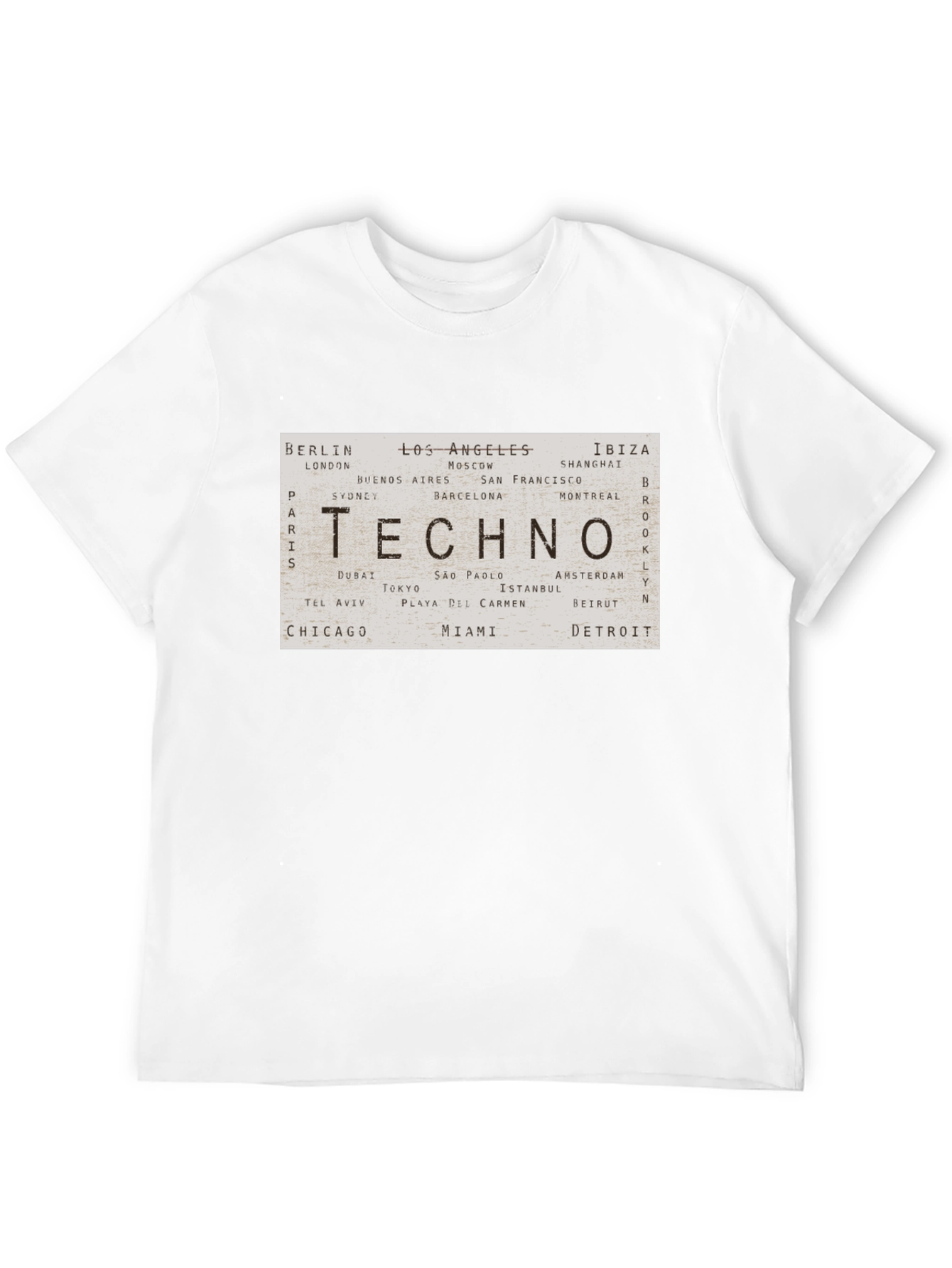 Techno World Cities Graphic T-Shirt