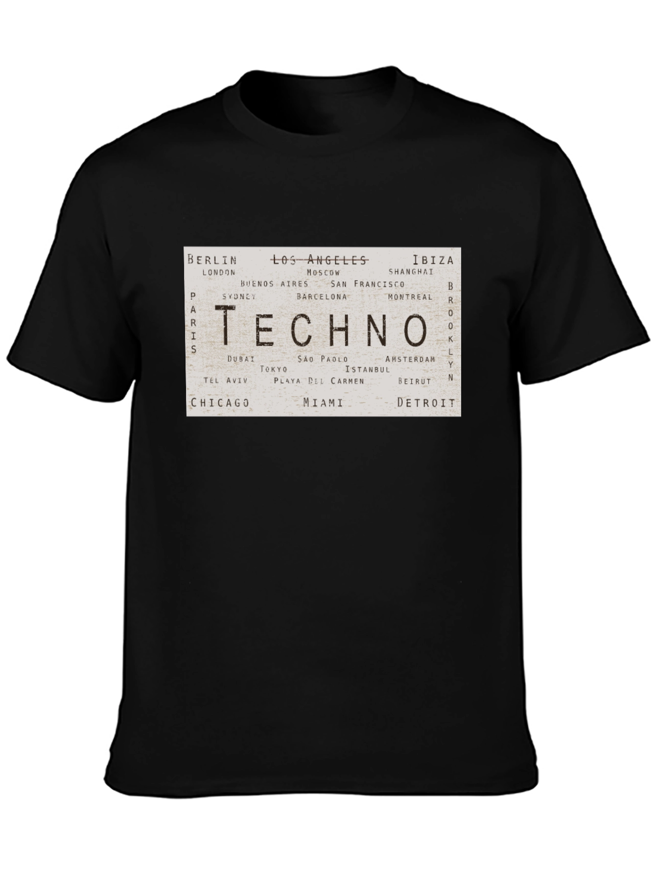 Techno World Cities Graphic T-Shirt