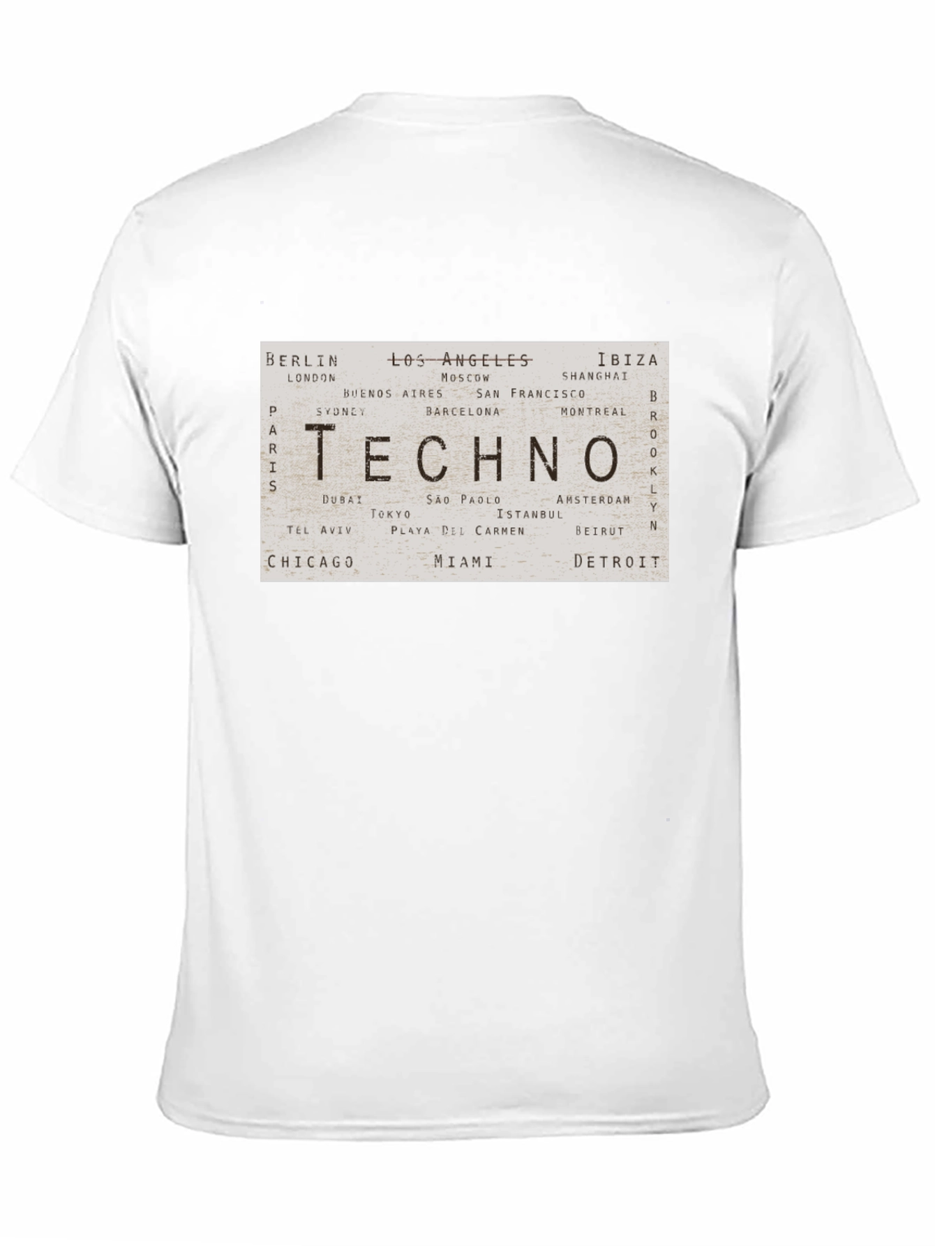 Techno World Cities Graphic T-Shirt