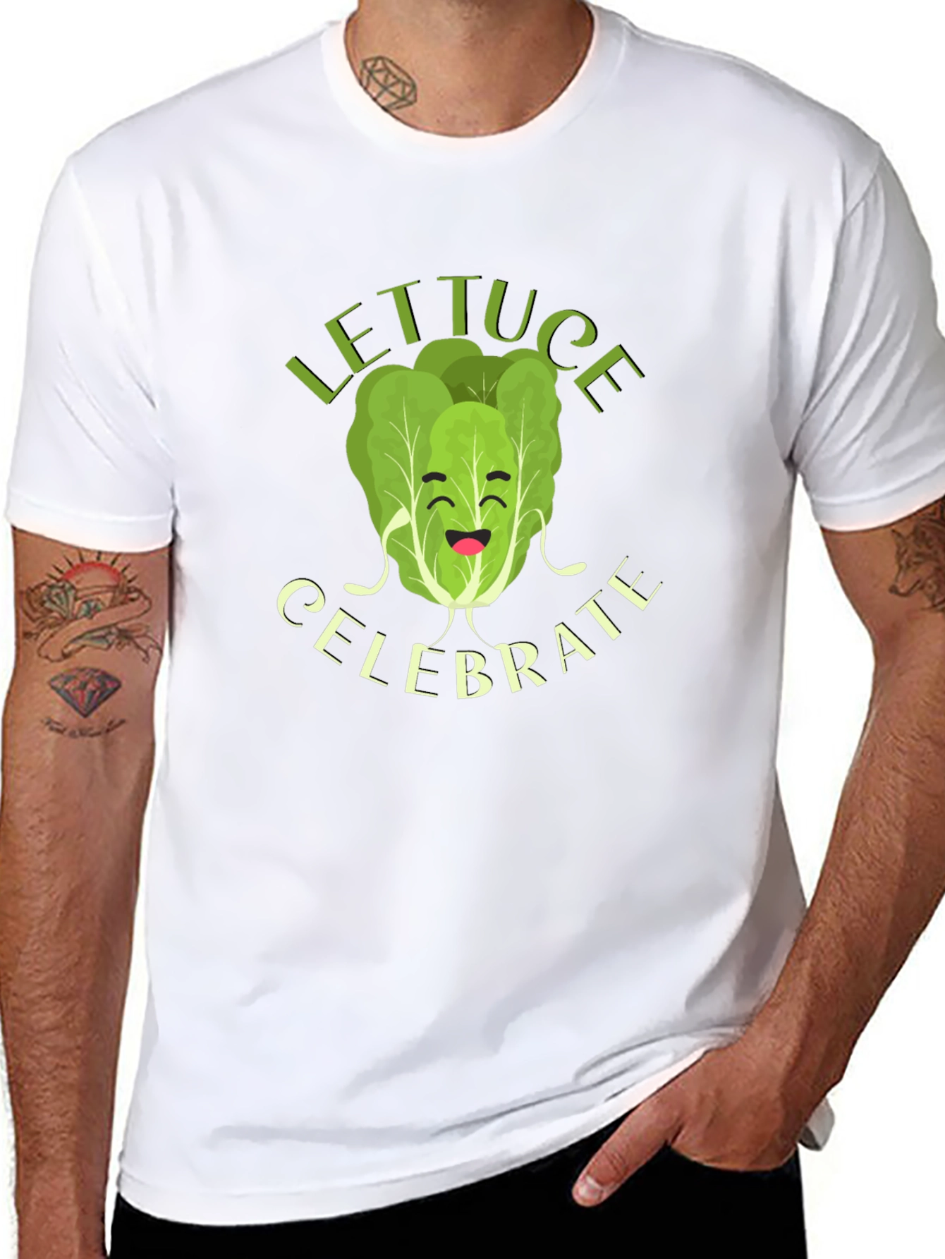 Lettuce Celebrate T-Shirt - Funny Foodie Tee