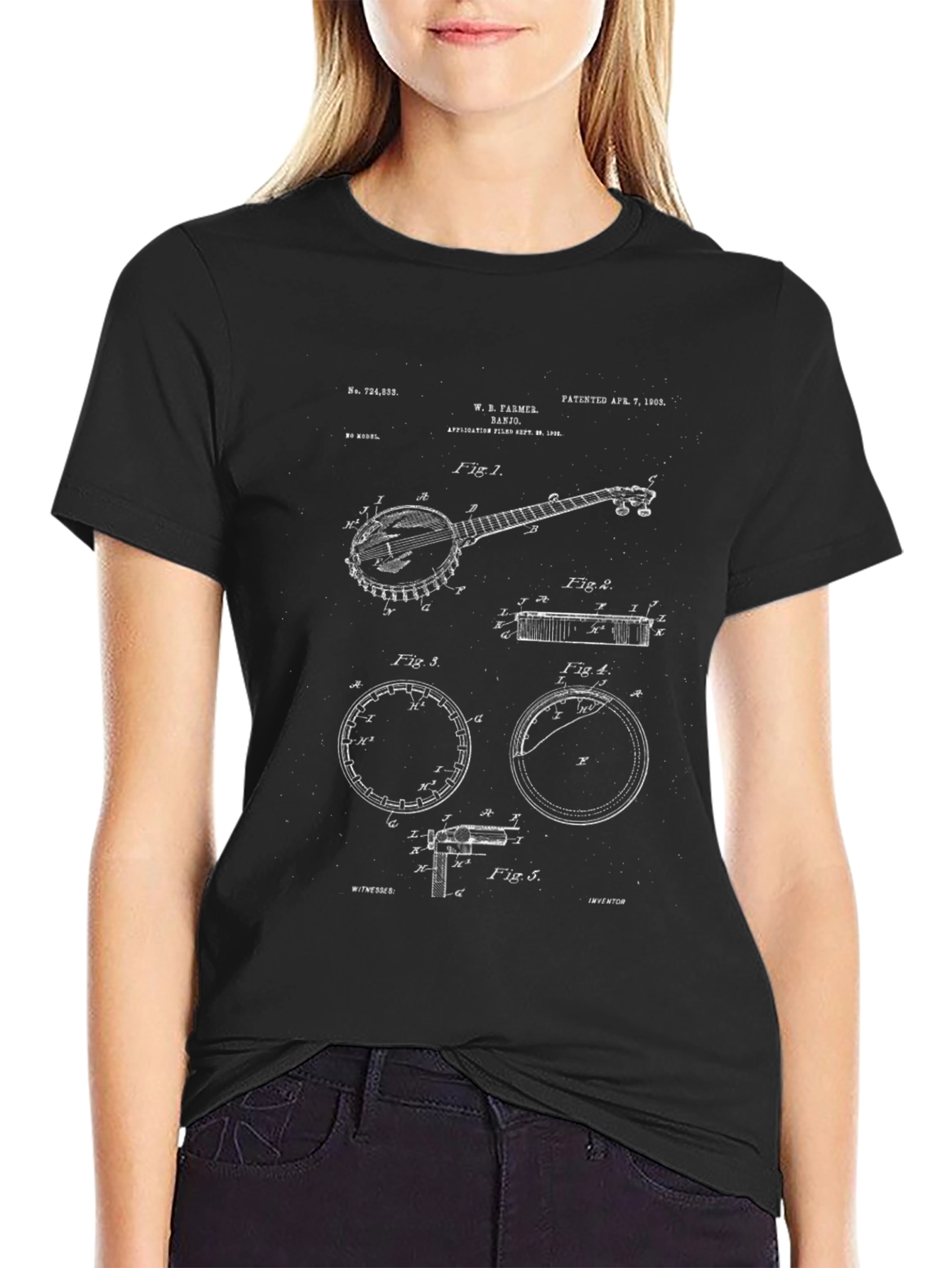 Banjo Blueprint Graphic Tee - Musicians Delight