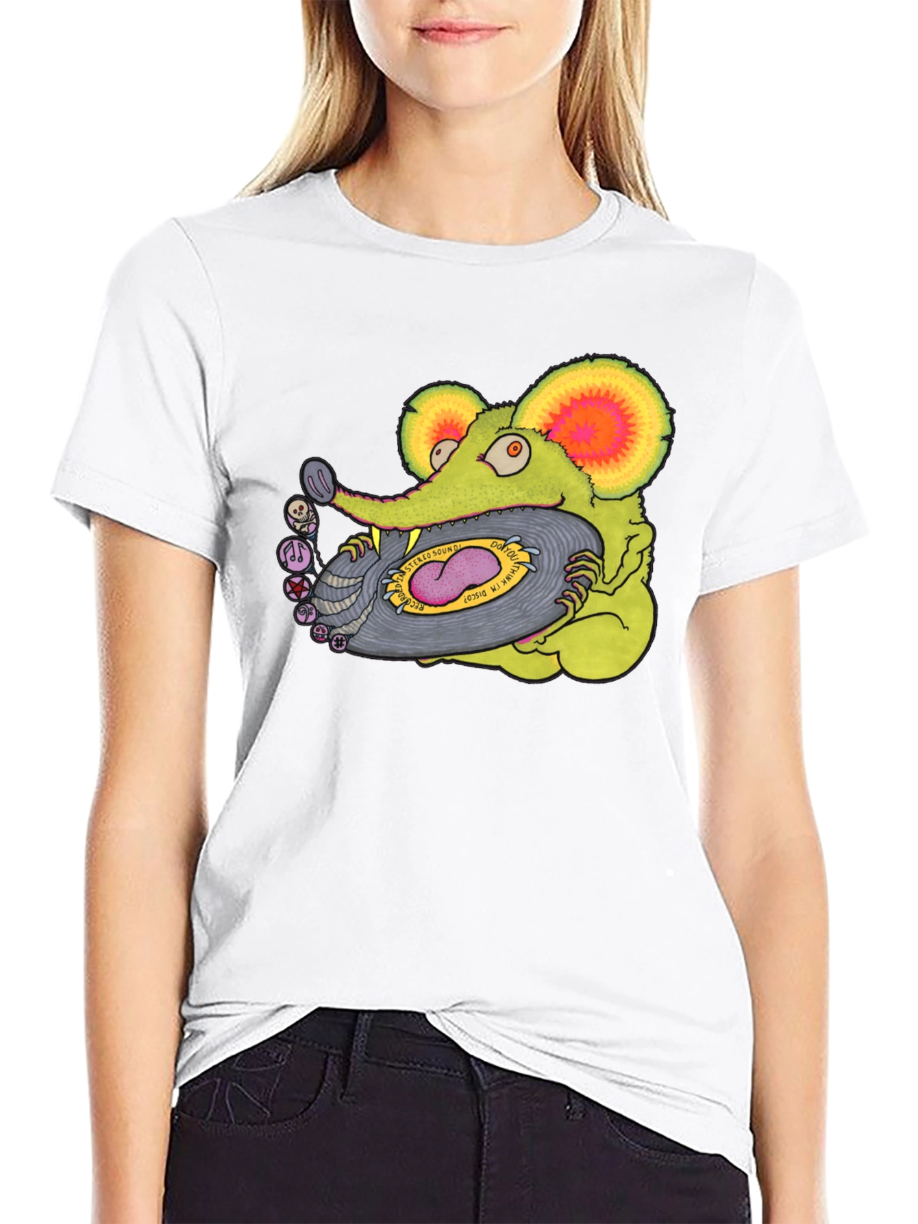 Rat Fink Disco Black T-Shirt