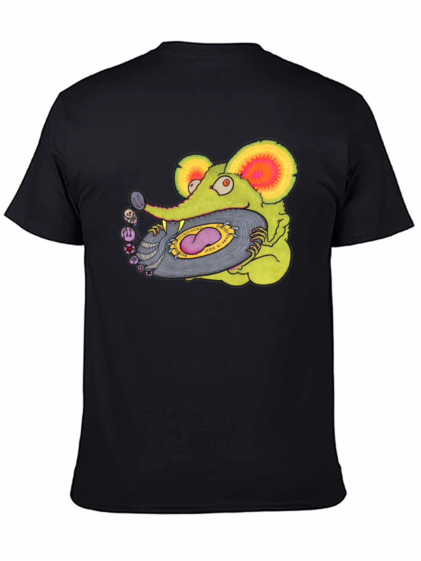 Rat Fink Disco Black T-Shirt