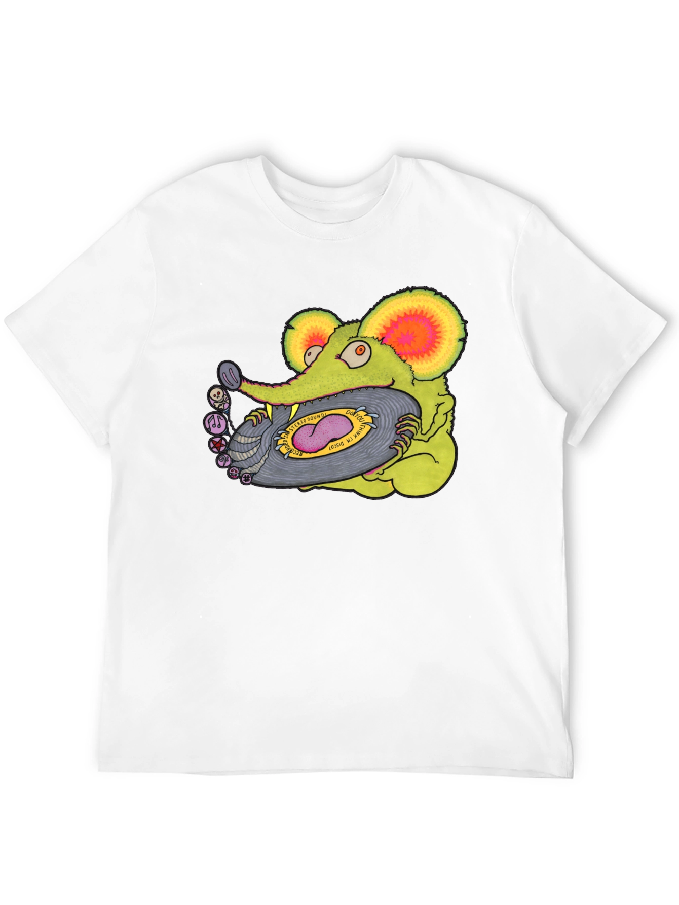 Rat Fink Disco Black T-Shirt