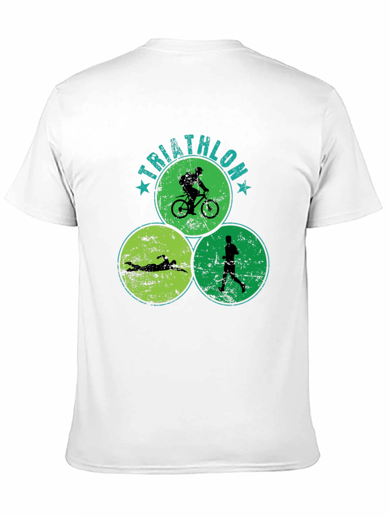 Triathlon Circle Graphic T-Shirt - Sporty Tee