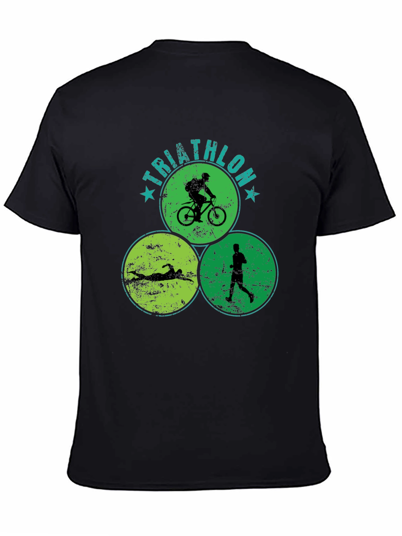 Triathlon Circle Graphic T-Shirt - Sporty Tee