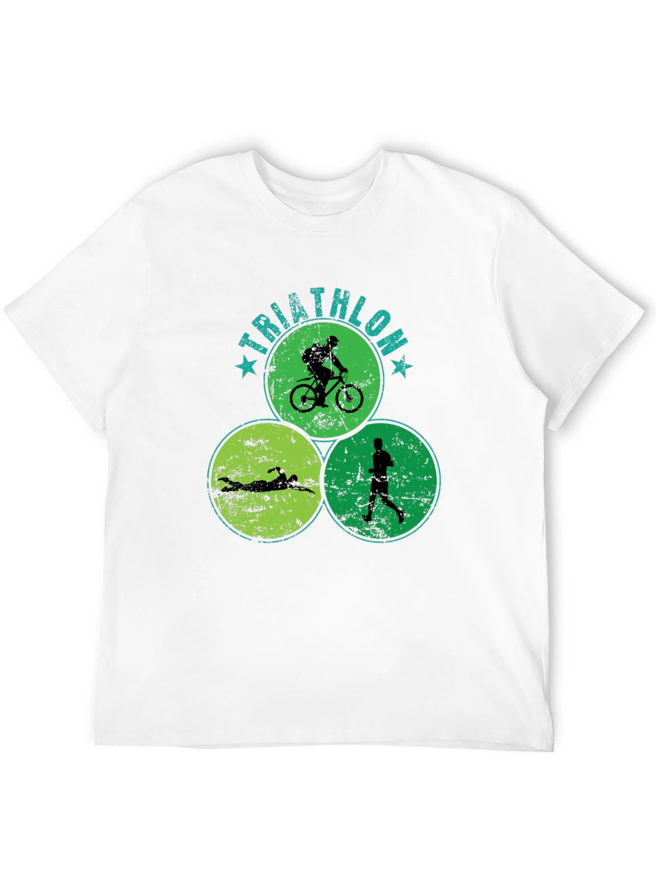 Triathlon Circle Graphic T-Shirt - Sporty Tee