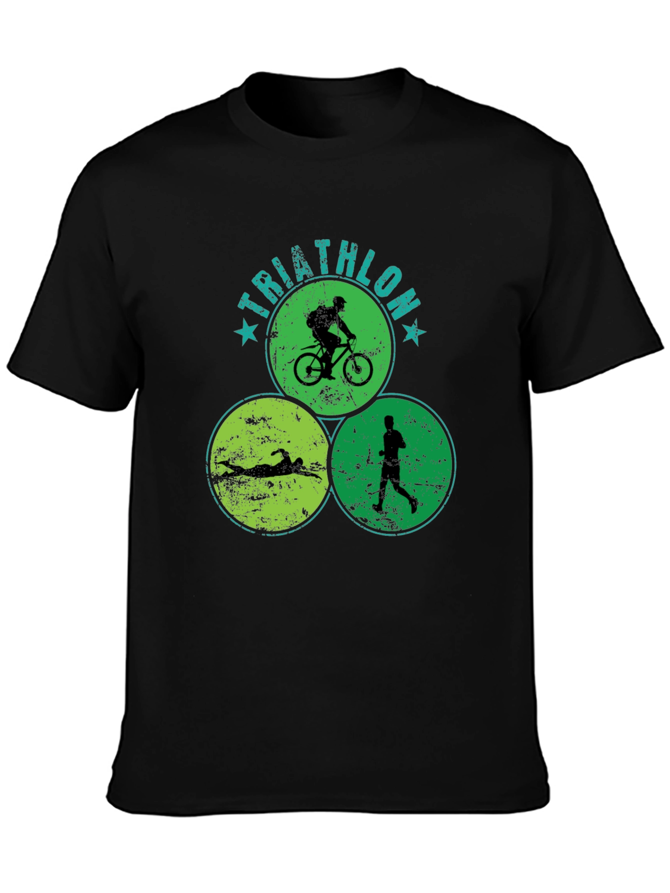 Triathlon Circle Graphic T-Shirt - Sporty Tee