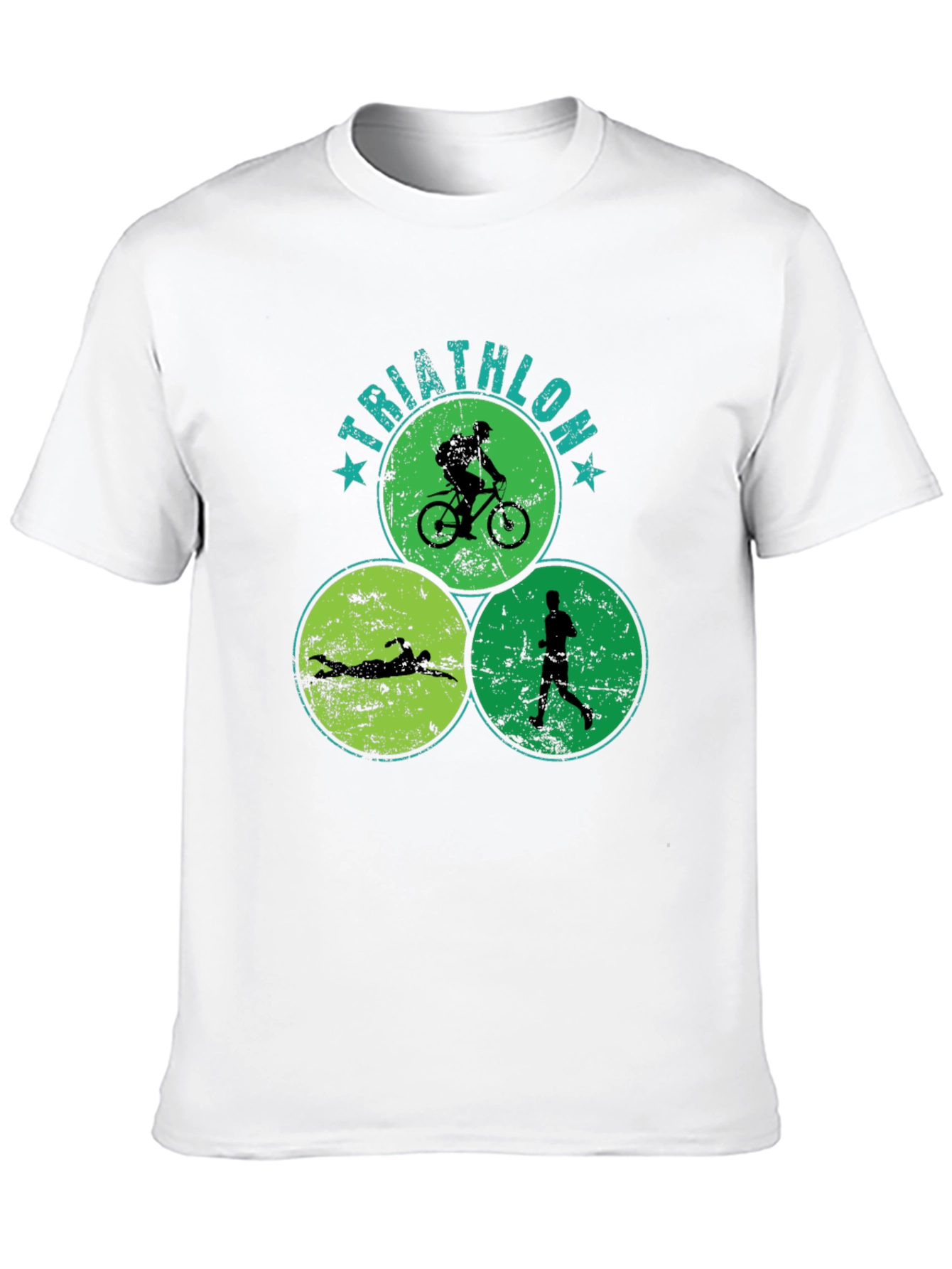 Triathlon Circle Graphic T-Shirt - Sporty Tee