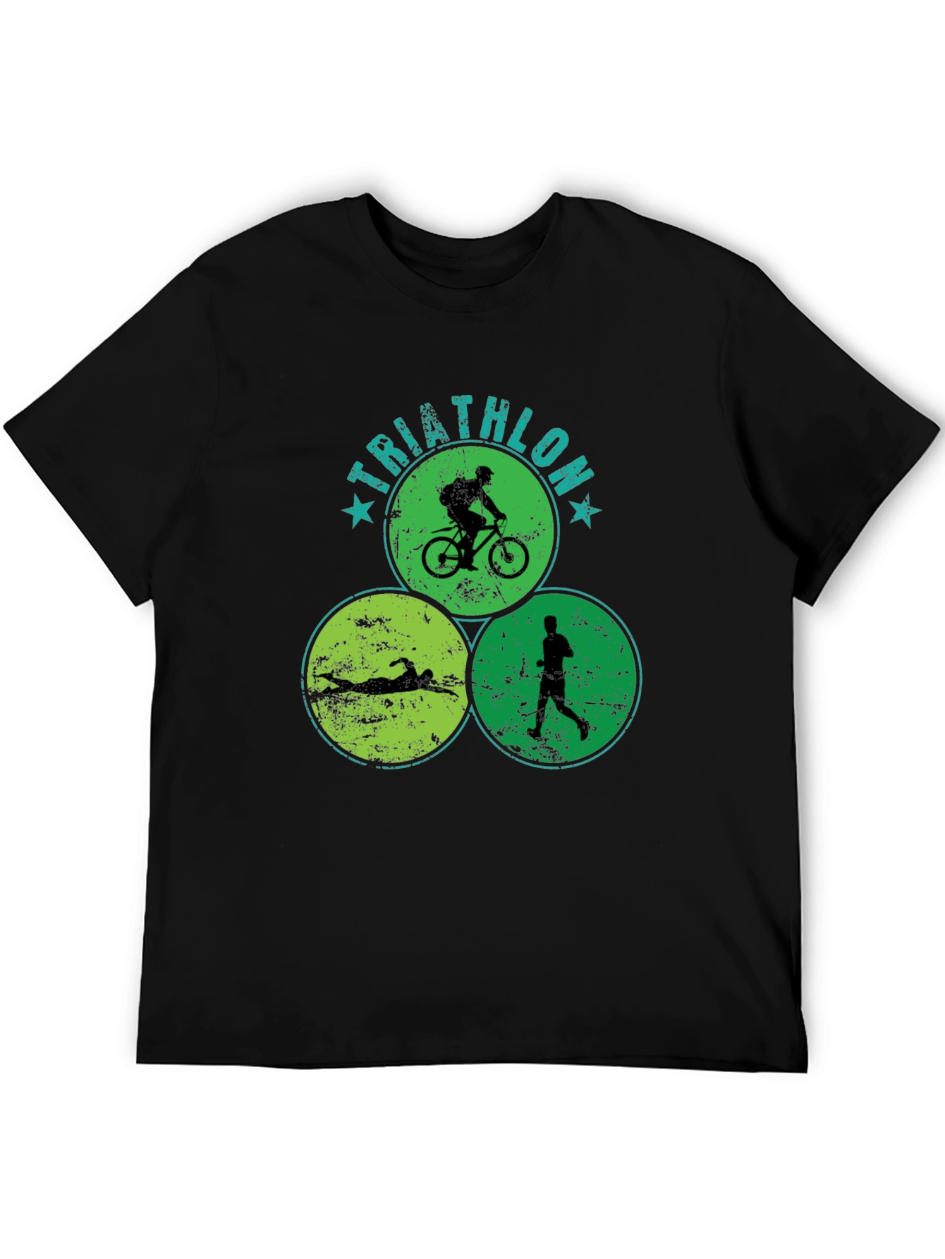 Triathlon Circle Graphic T-Shirt - Sporty Tee