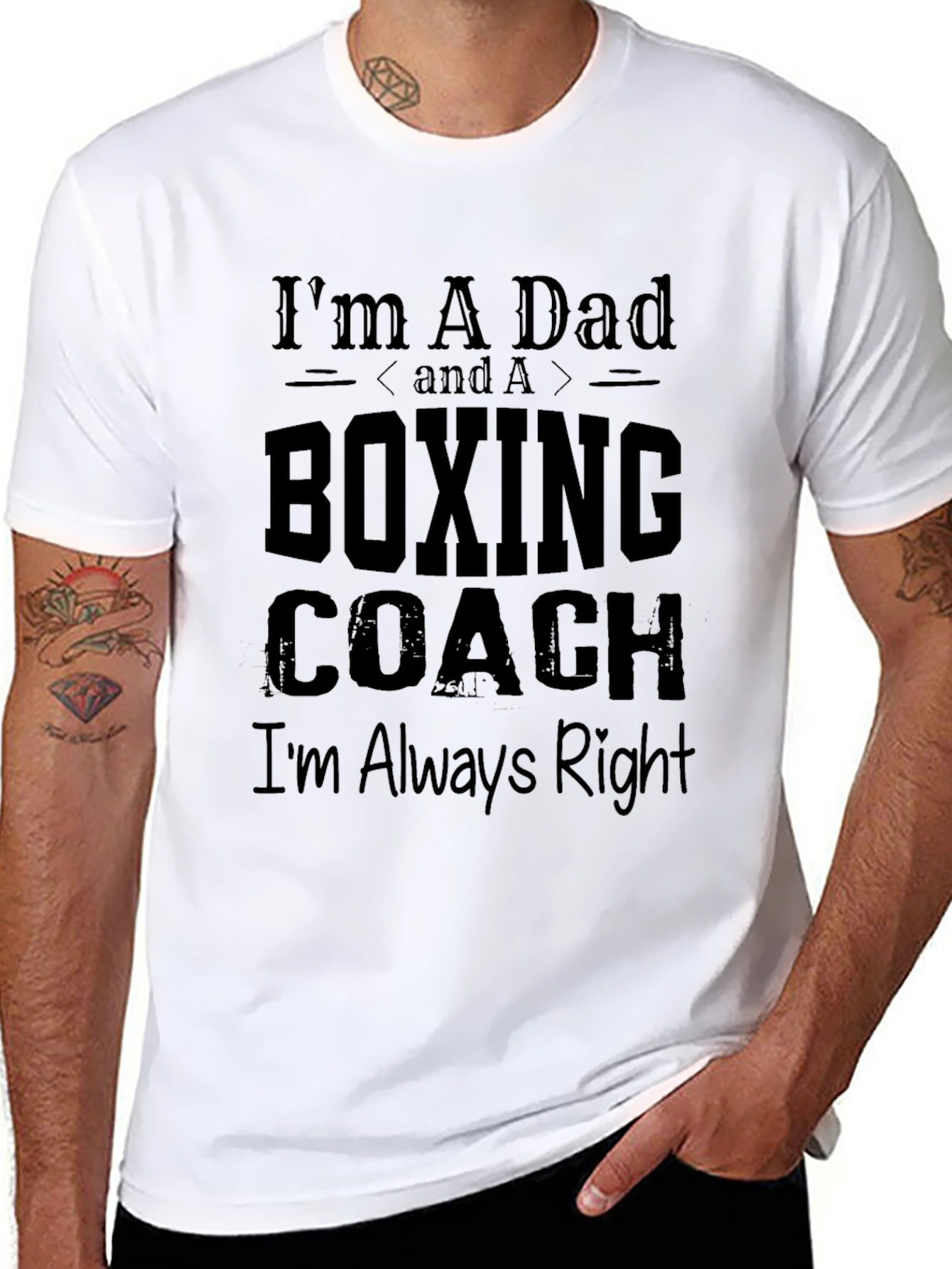 Boxing Coach Dad T-Shirt - Always Right!