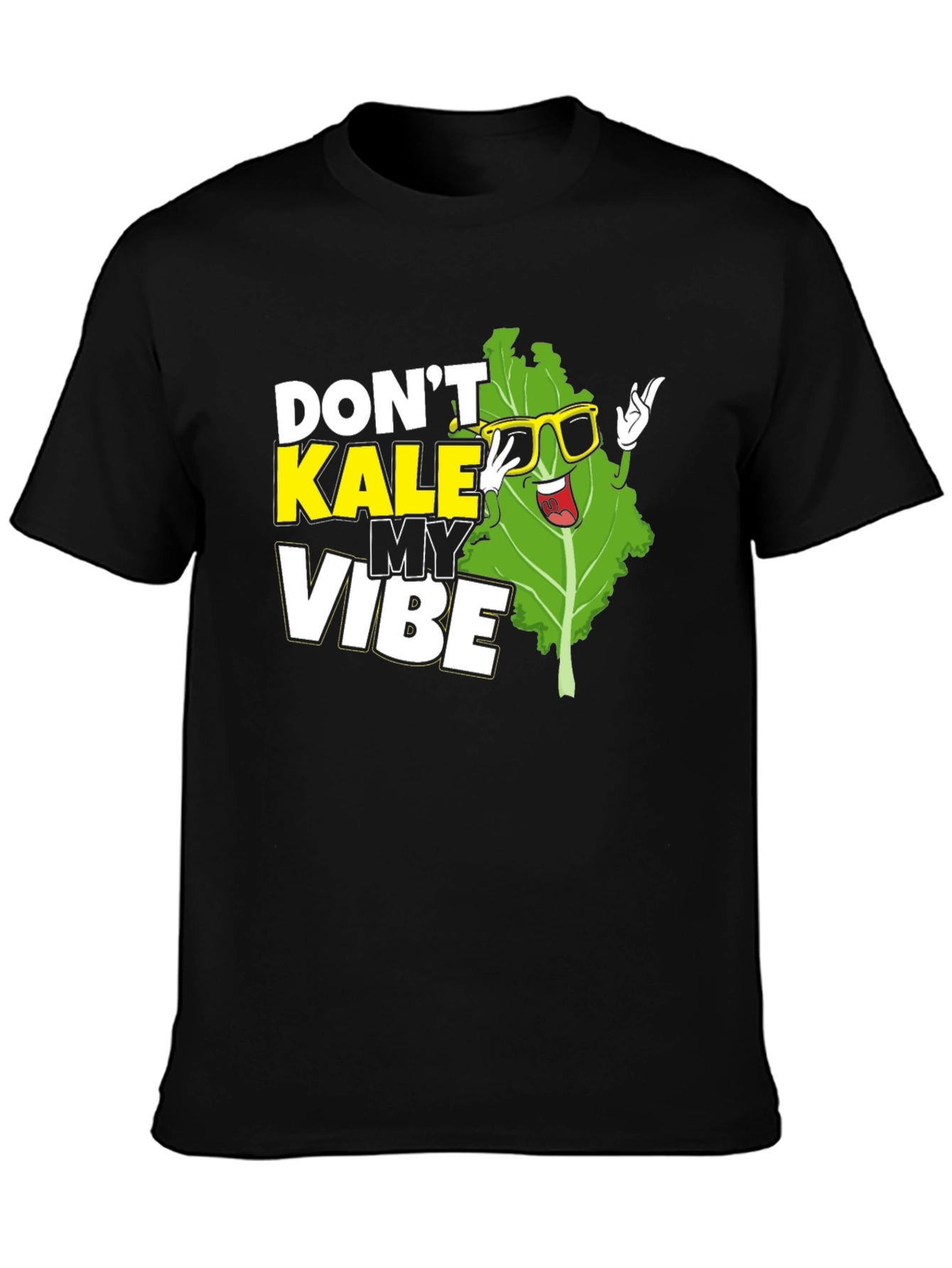 Dont Kale My Vibe Black Graphic T-Shirt