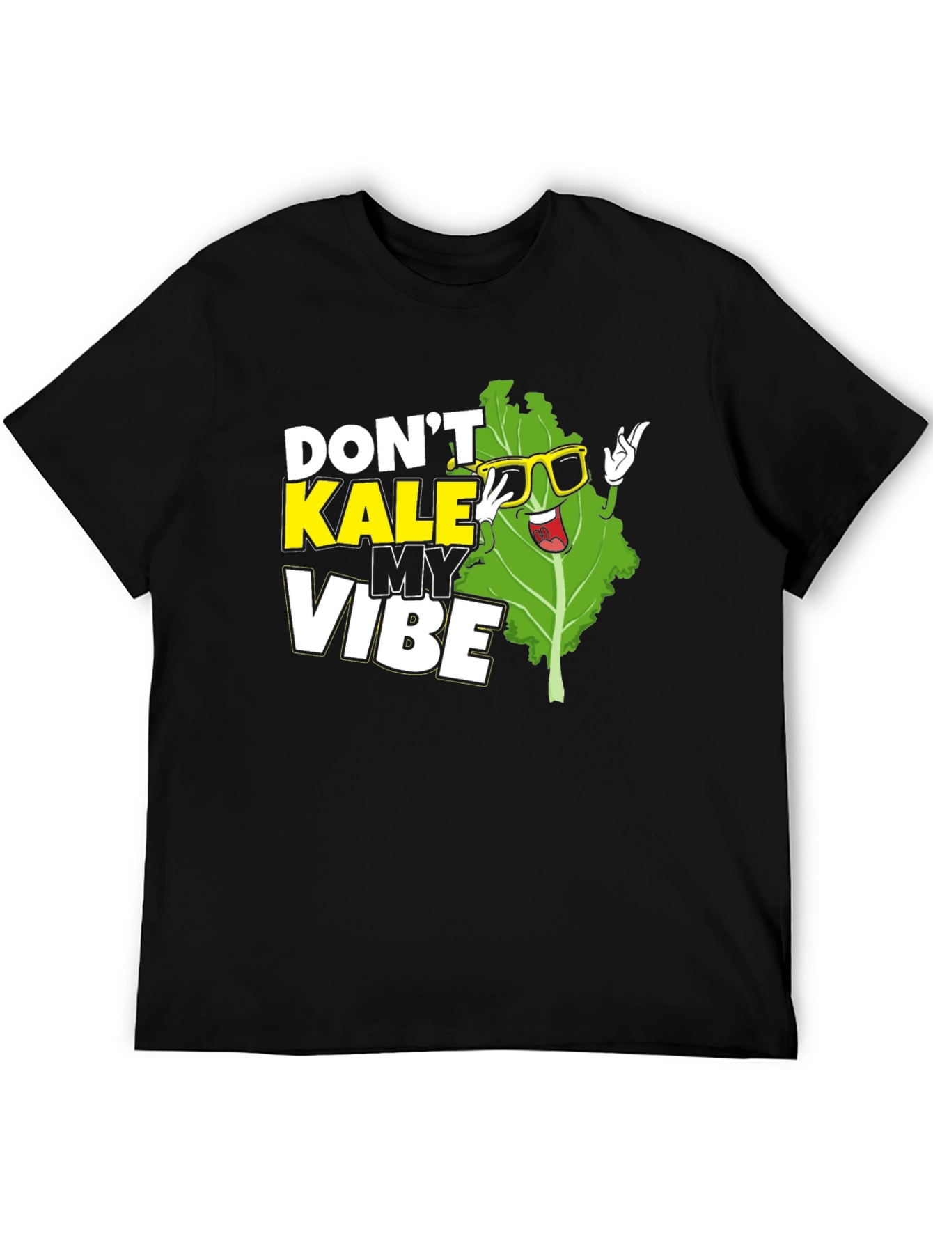 Dont Kale My Vibe Black Graphic T-Shirt