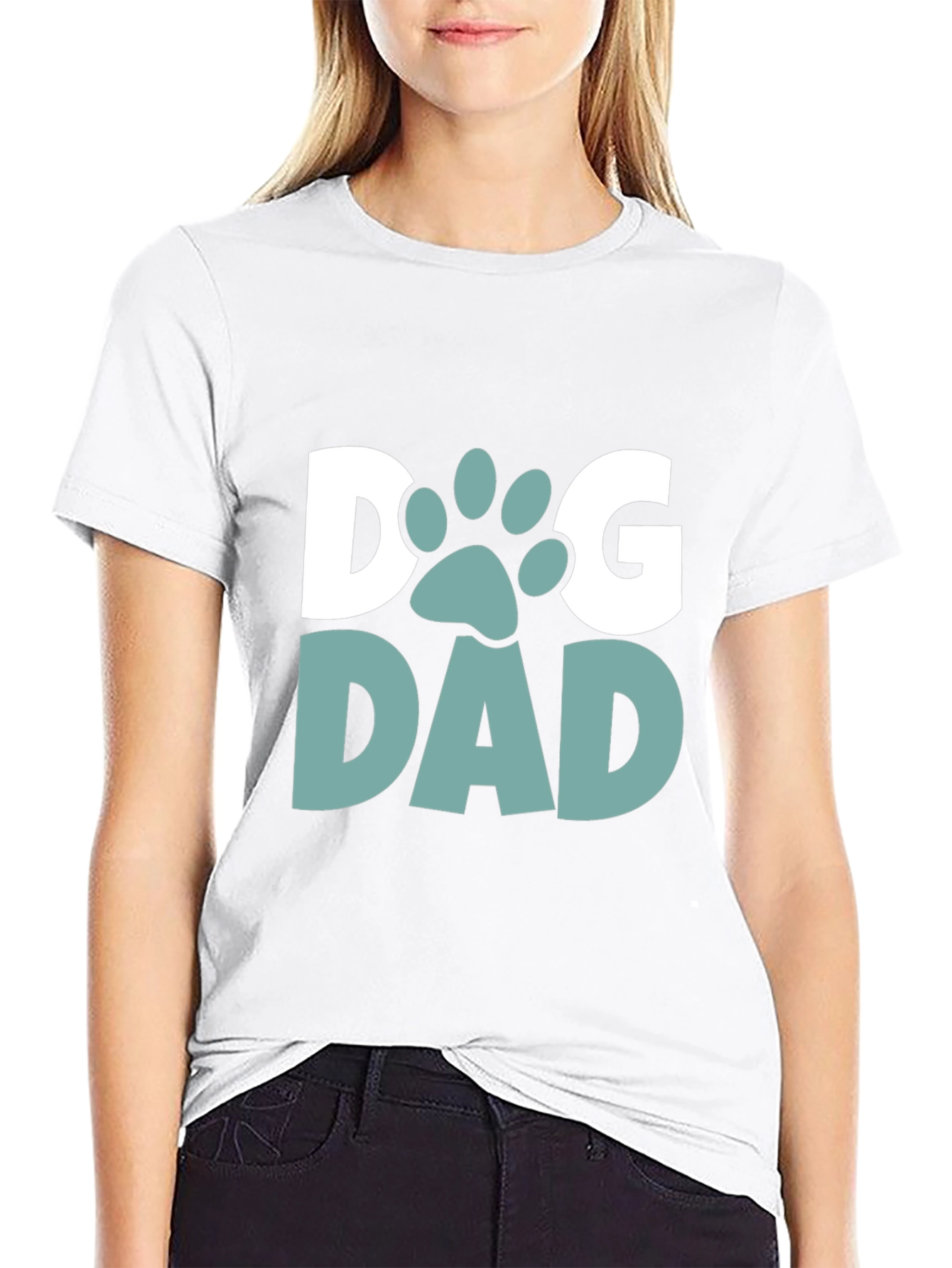Dog Dad T-Shirt - Black Cotton Blend Tee