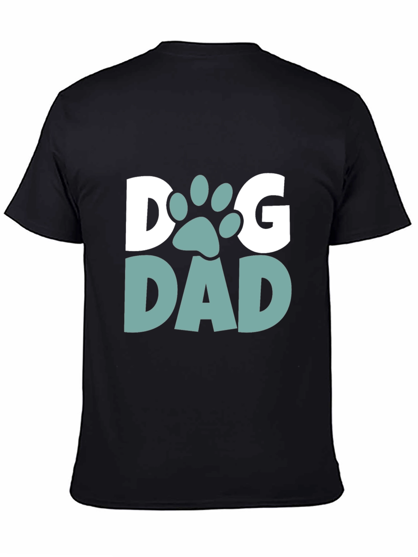 Dog Dad T-Shirt - Black Cotton Blend Tee