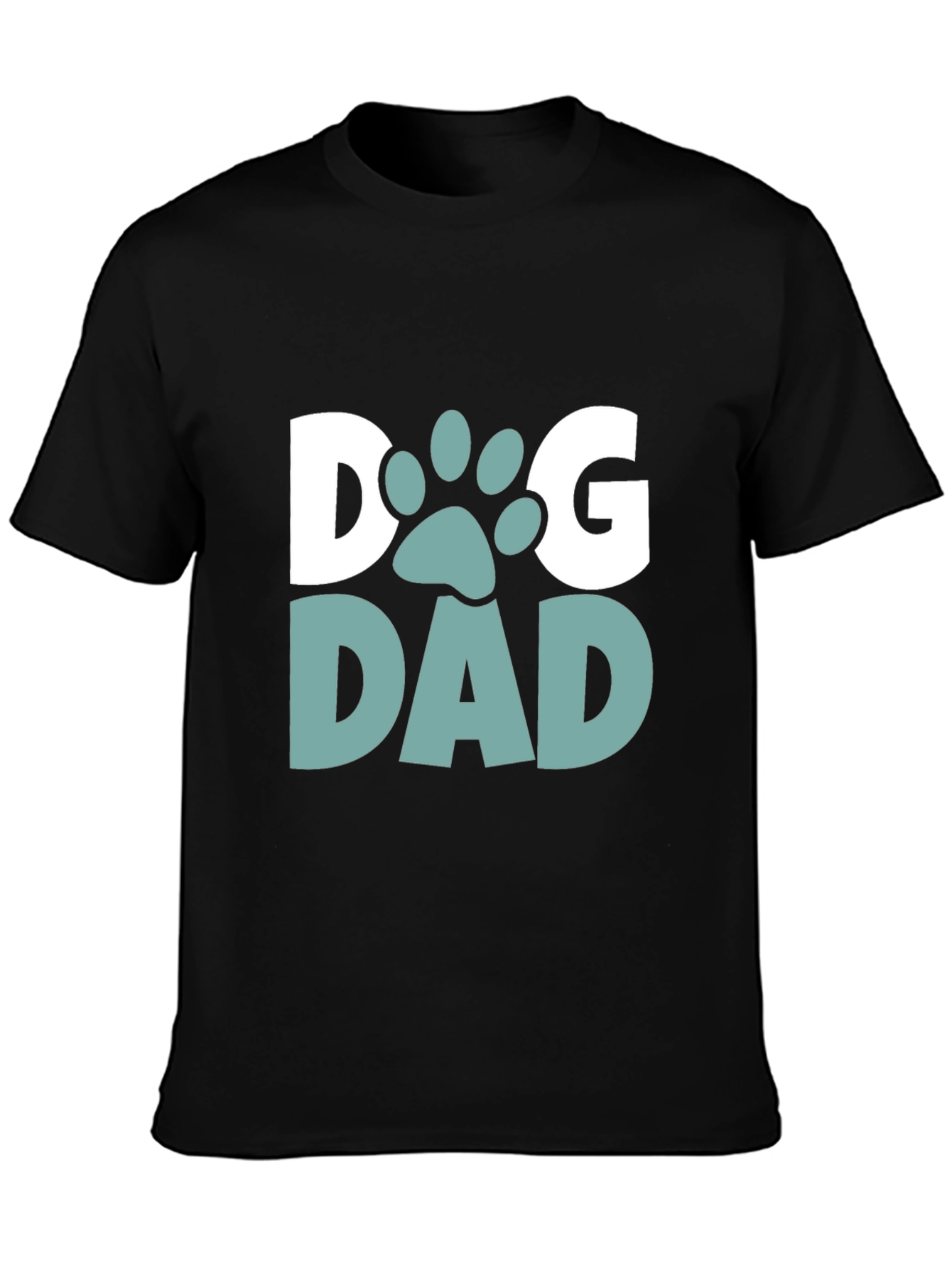 Dog Dad T-Shirt - Black Cotton Blend Tee