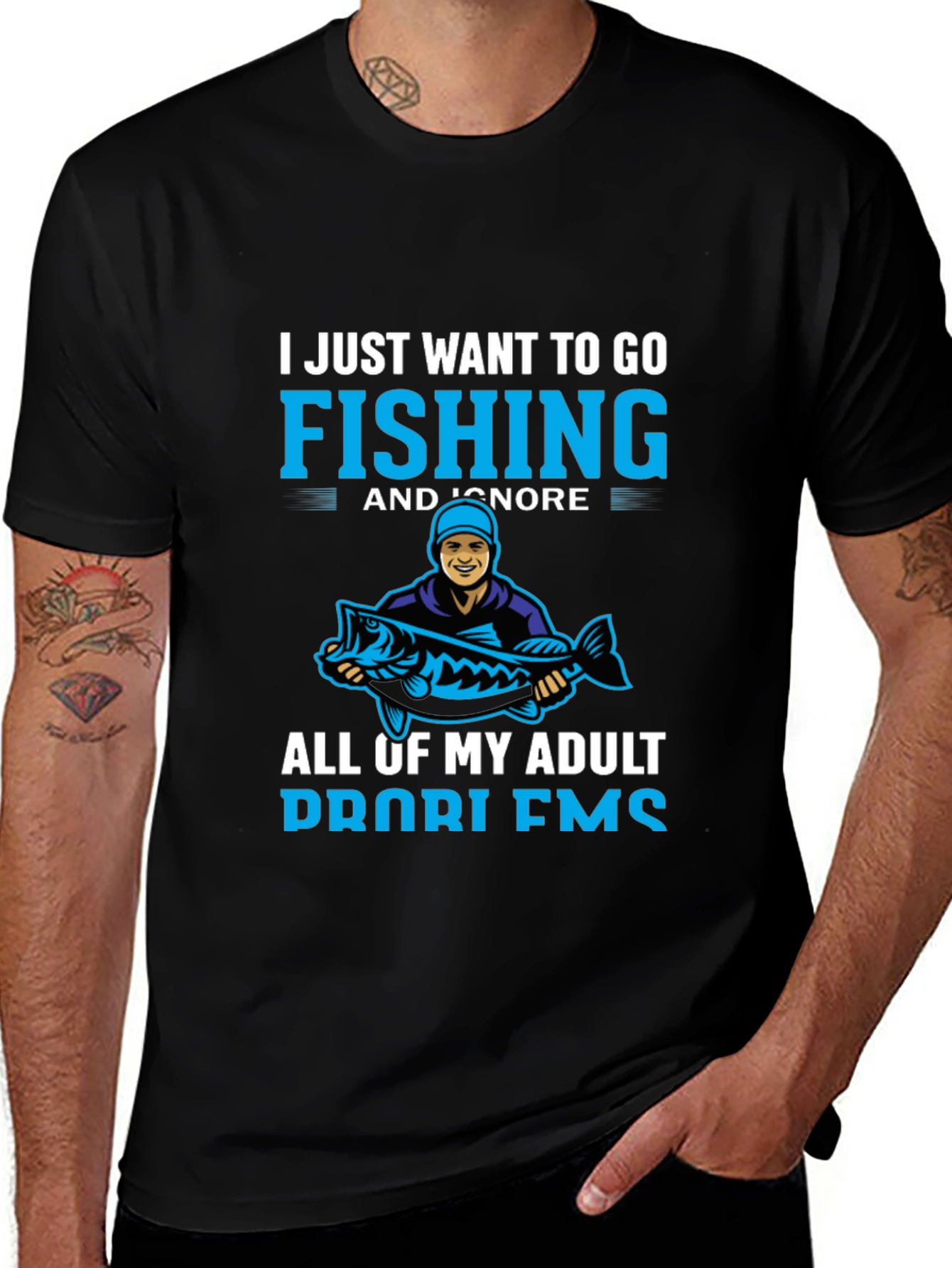 Fishing T-Shirt - Ignore Adult Problems