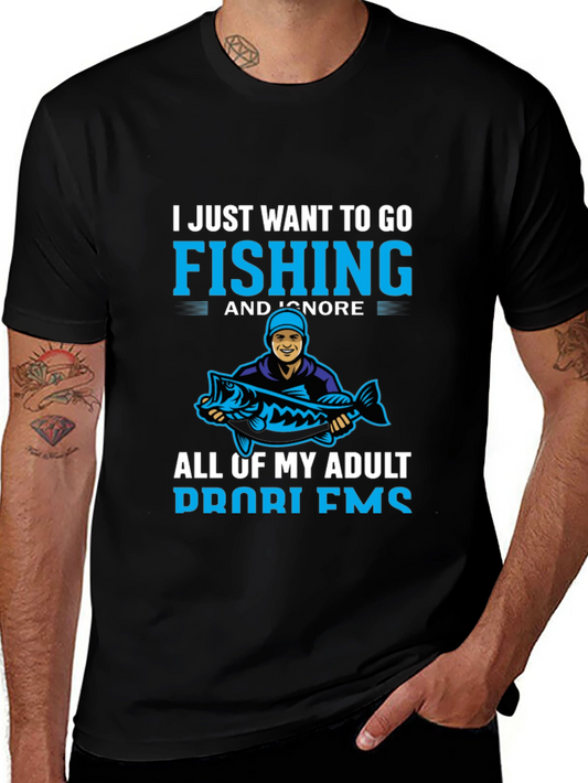 Fishing T-Shirt - Ignore Adult Problems