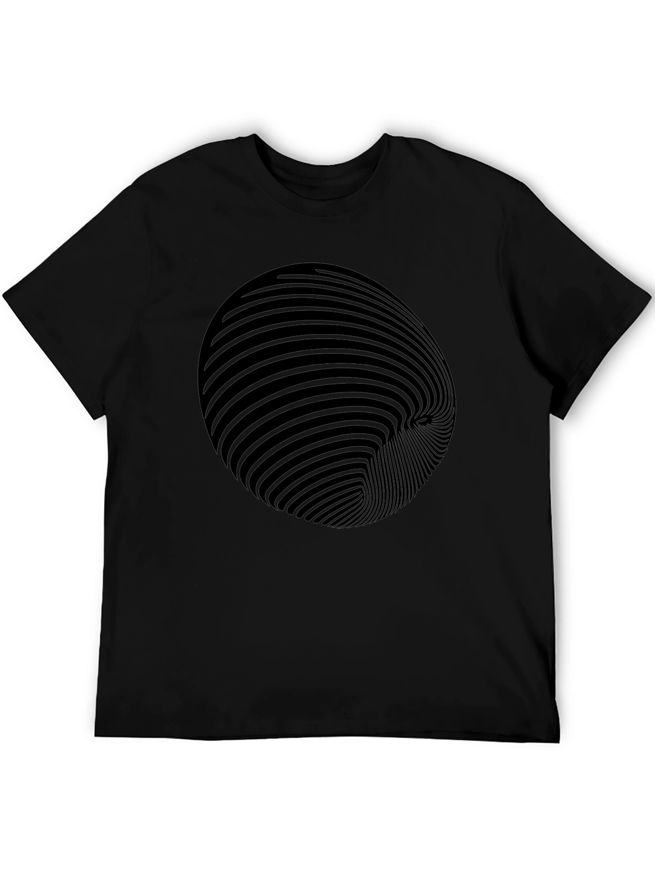Optical Illusion Black T-Shirt