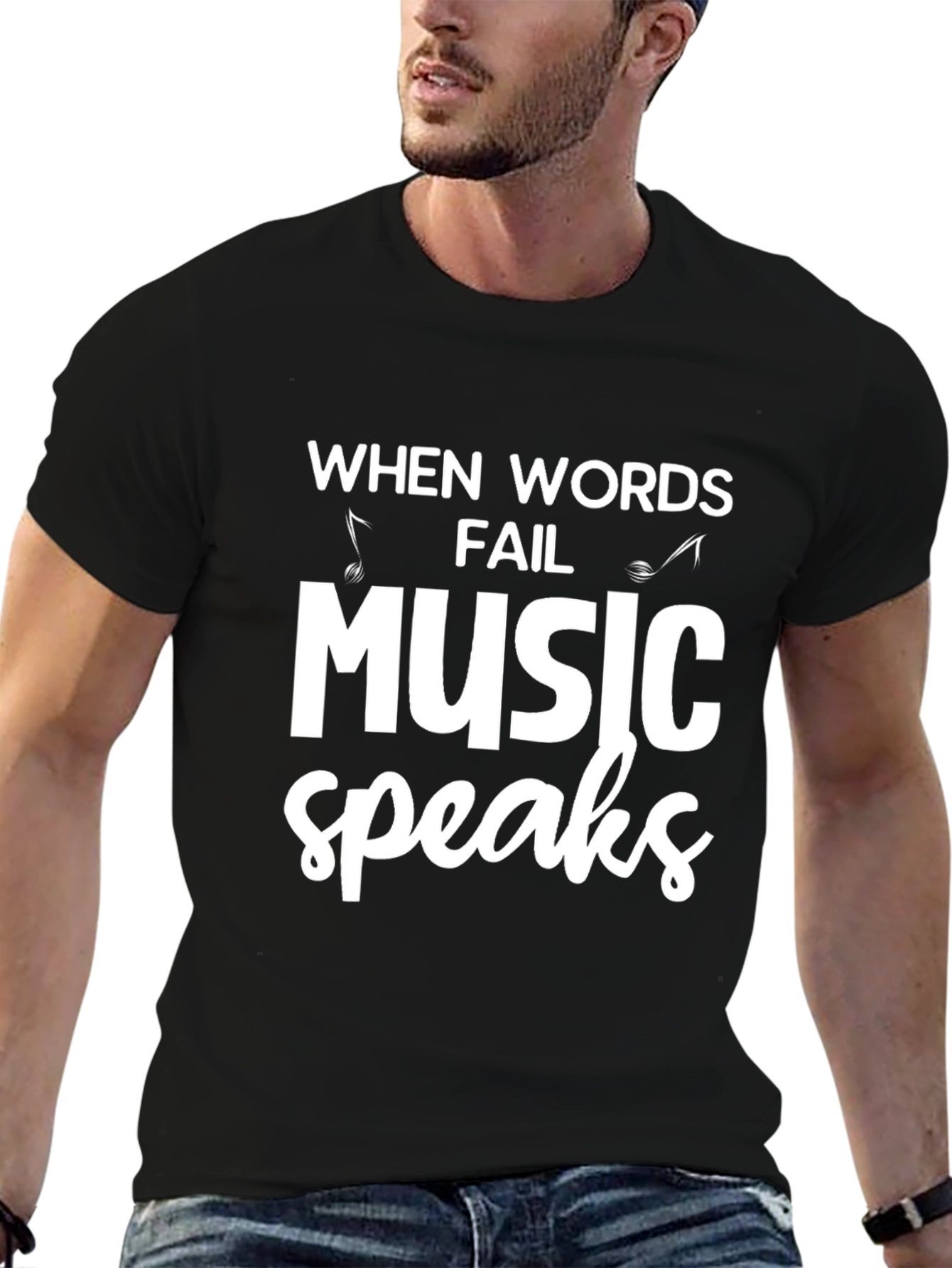 Music Speaks Graphic Tee