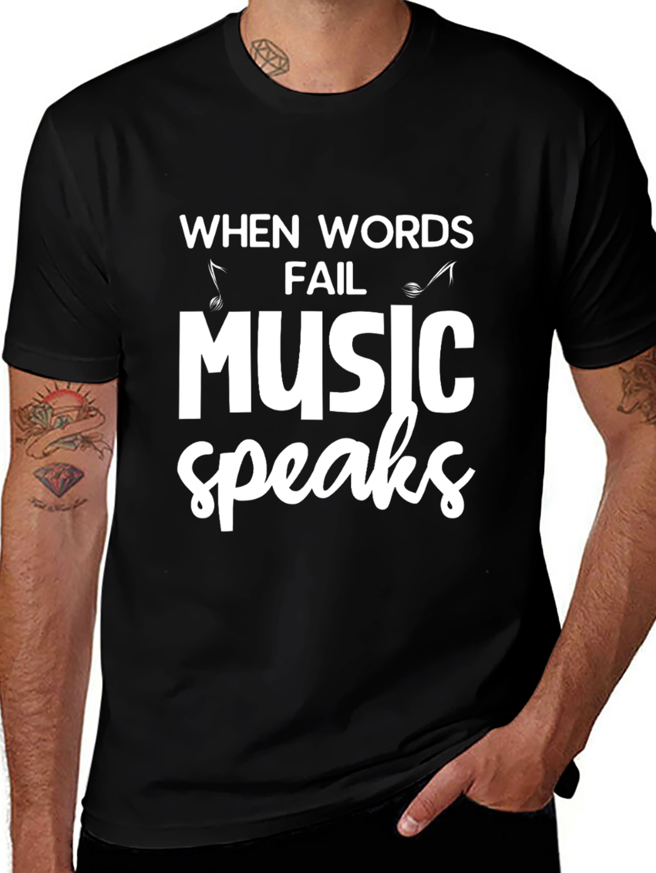 Music Speaks Graphic Tee
