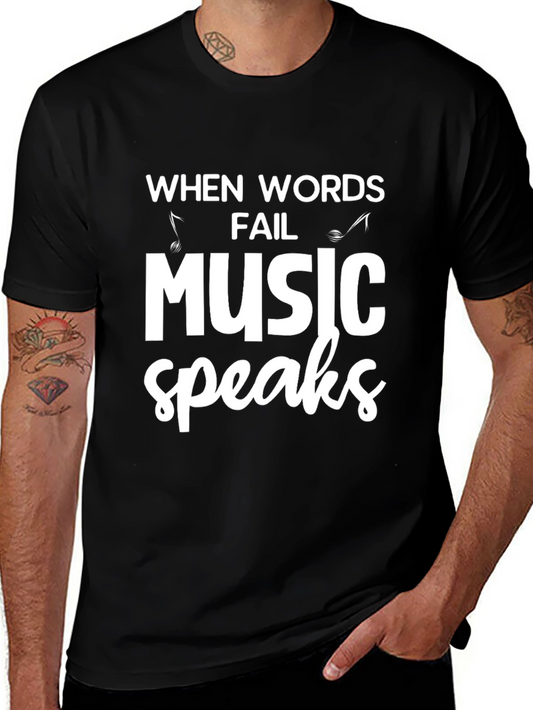 Music Speaks Graphic Tee