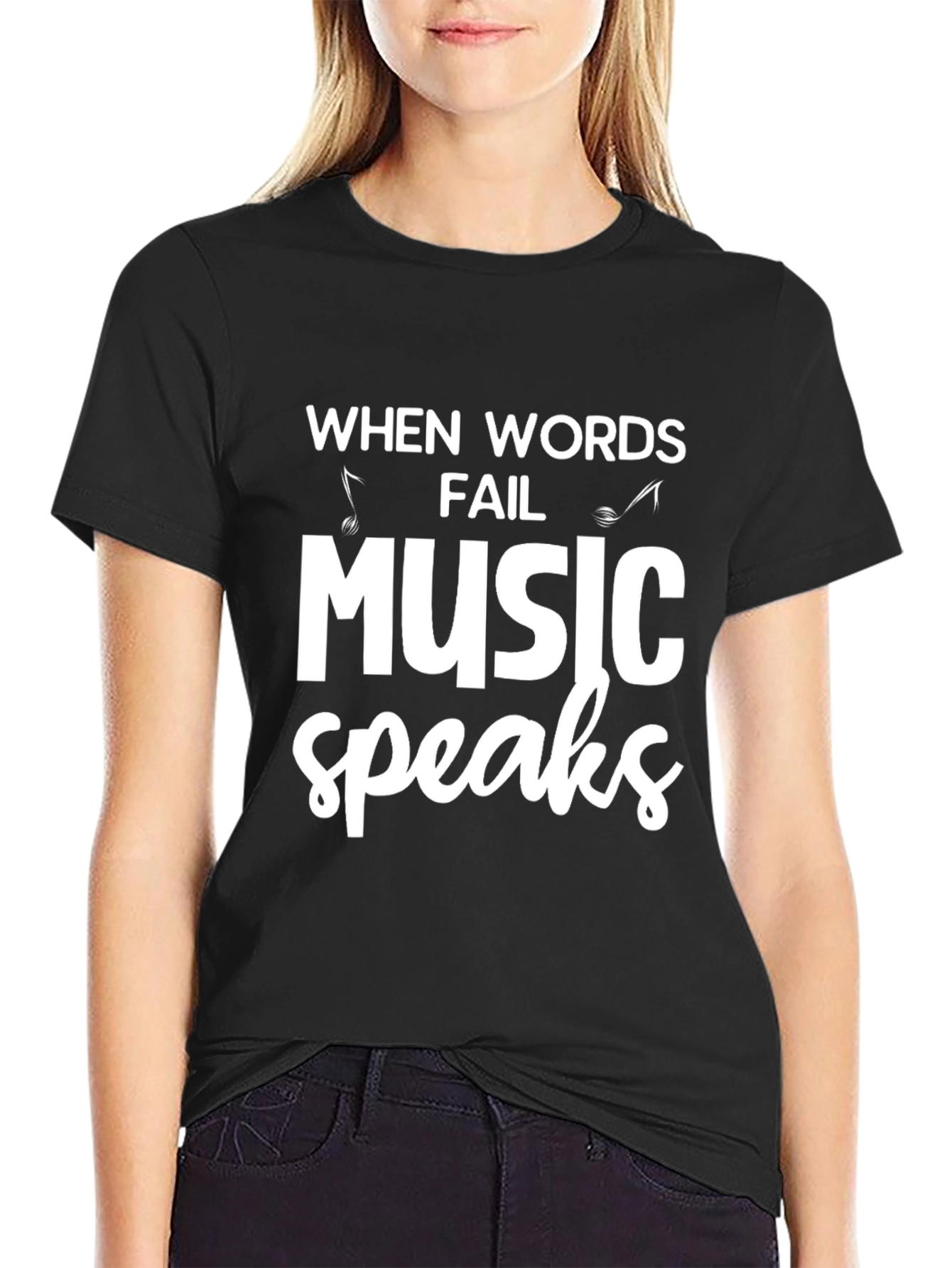 Music Speaks Graphic Tee