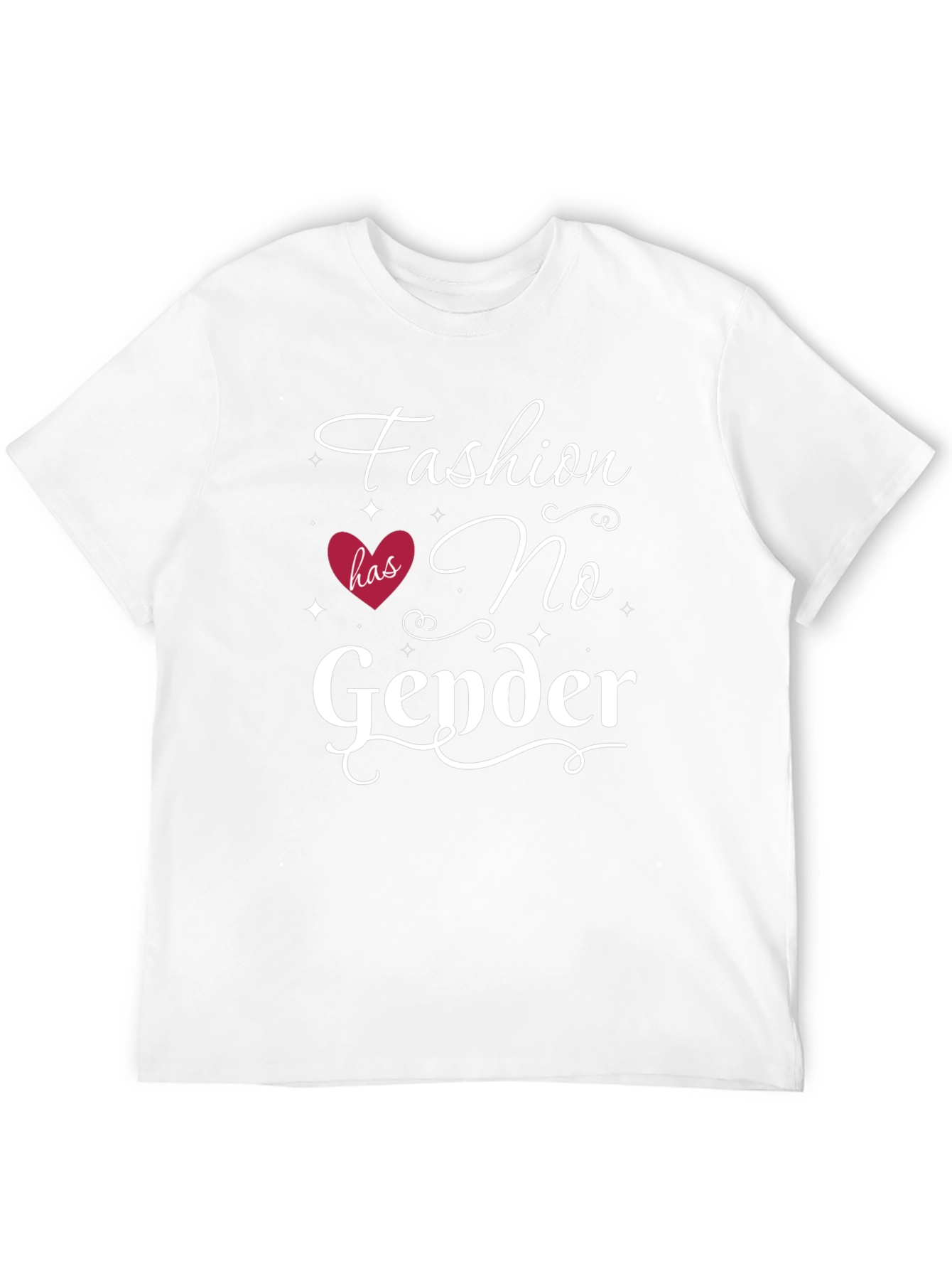 Fashion No Gender Graphic Tee - Unisex Black T-Shirt